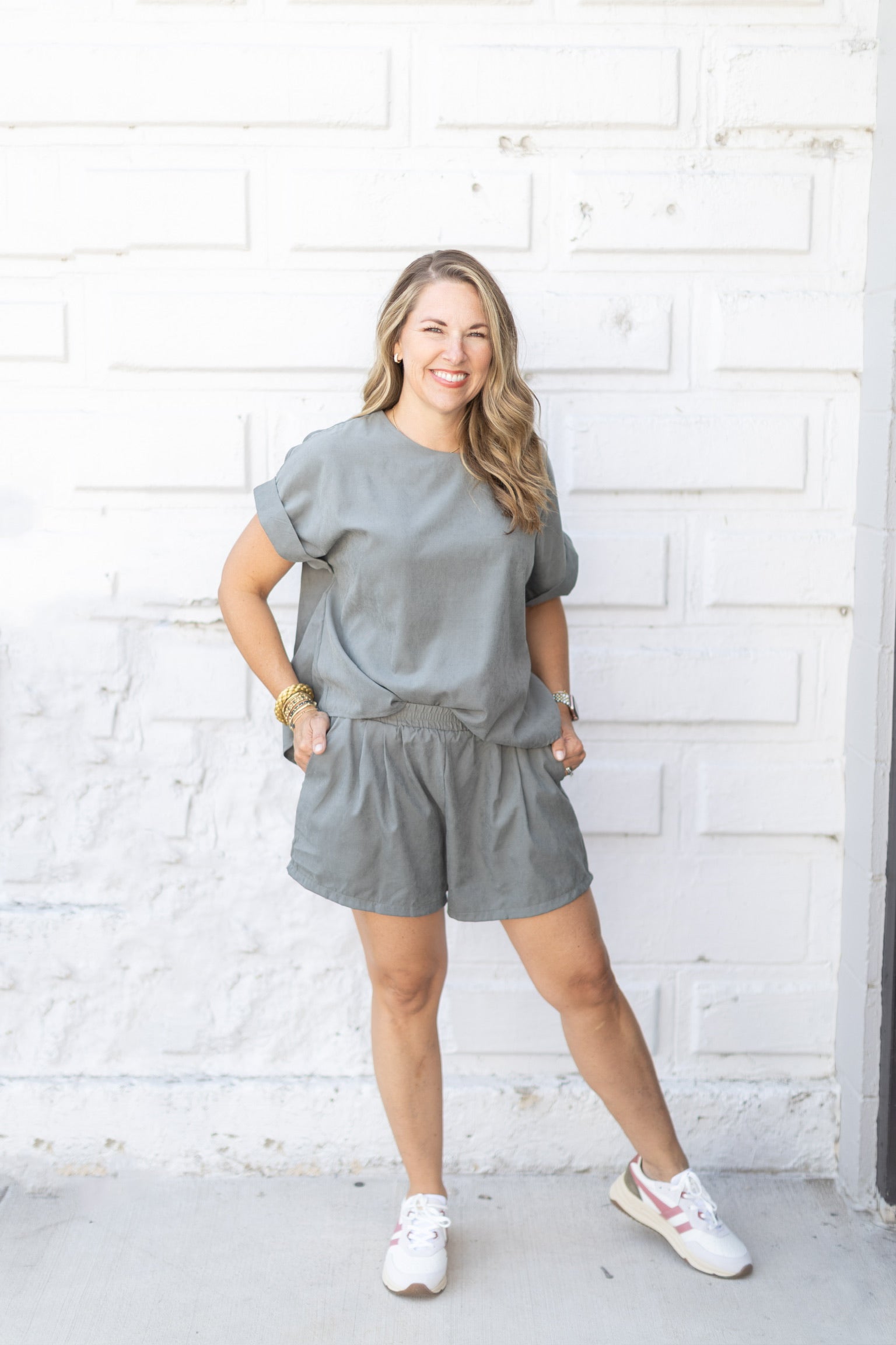 Olive Solid Top