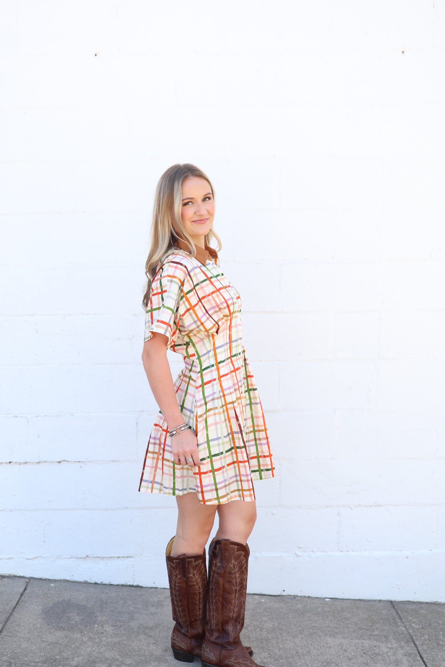 Twyla Harvest Lines Mini Dress