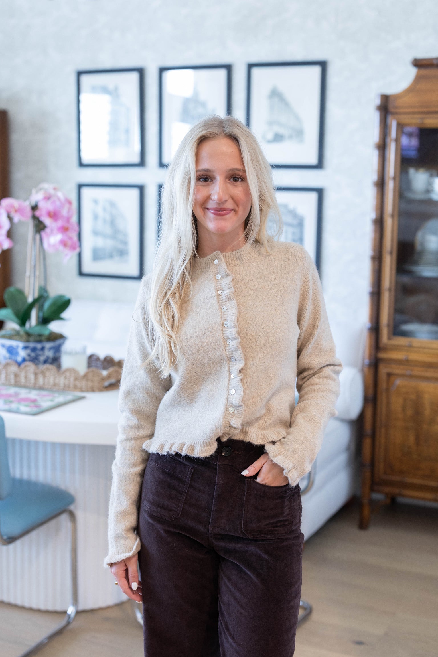 Marley Ruffle Cardigan