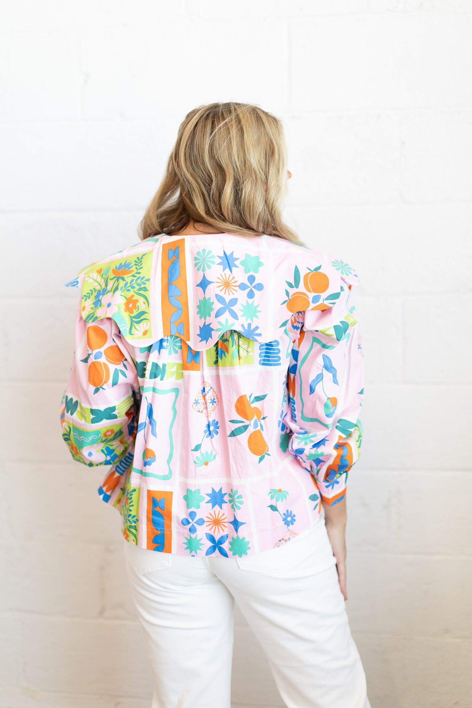 Freya Floral Collar Top