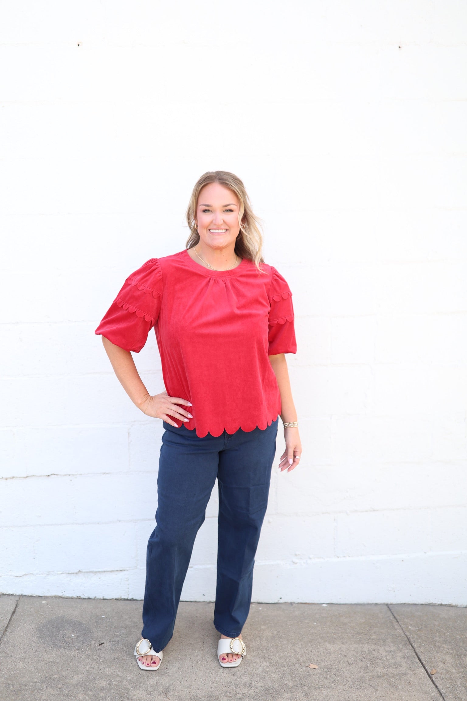 Scarlett Scallop Blouse