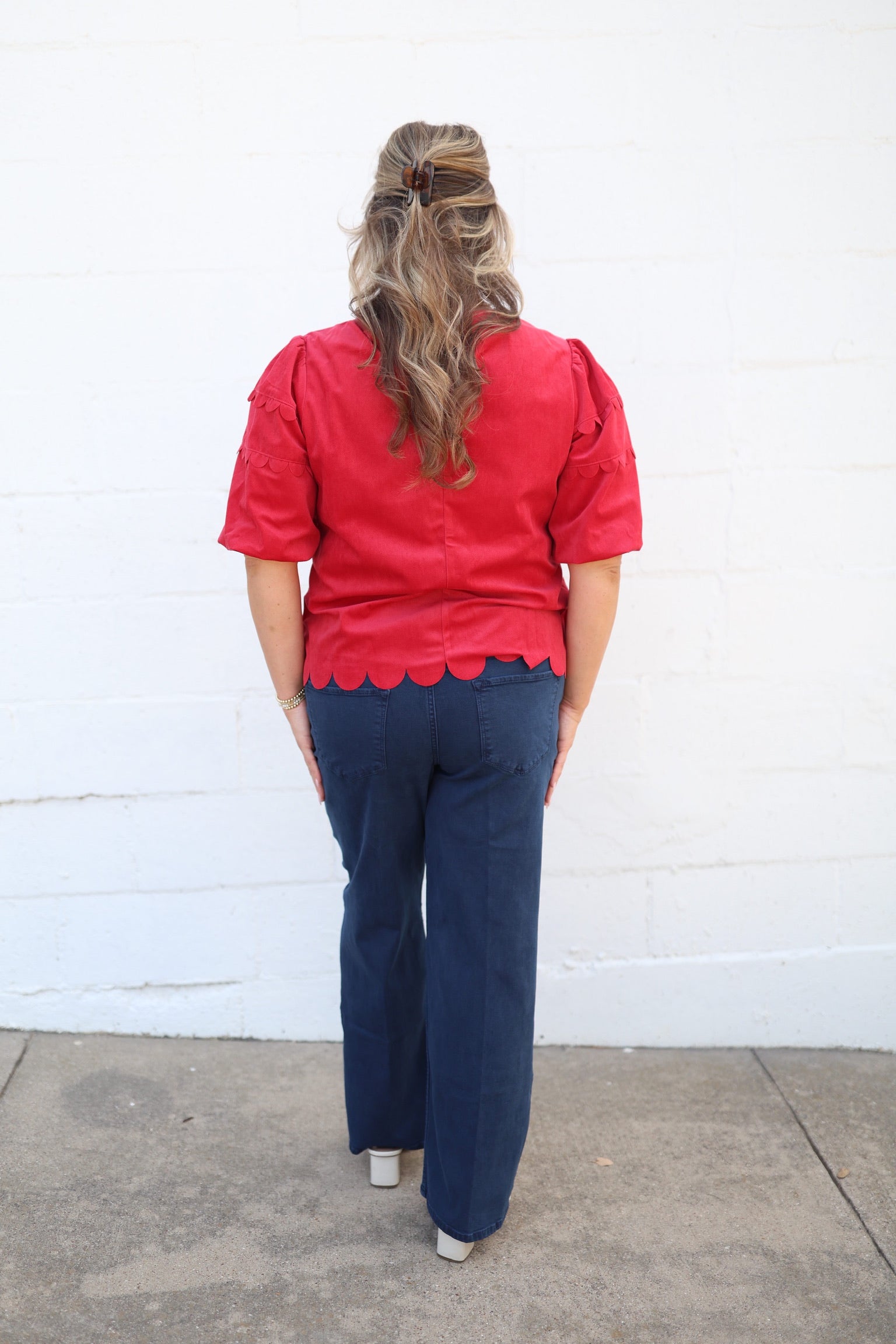 Scarlett Scallop Blouse