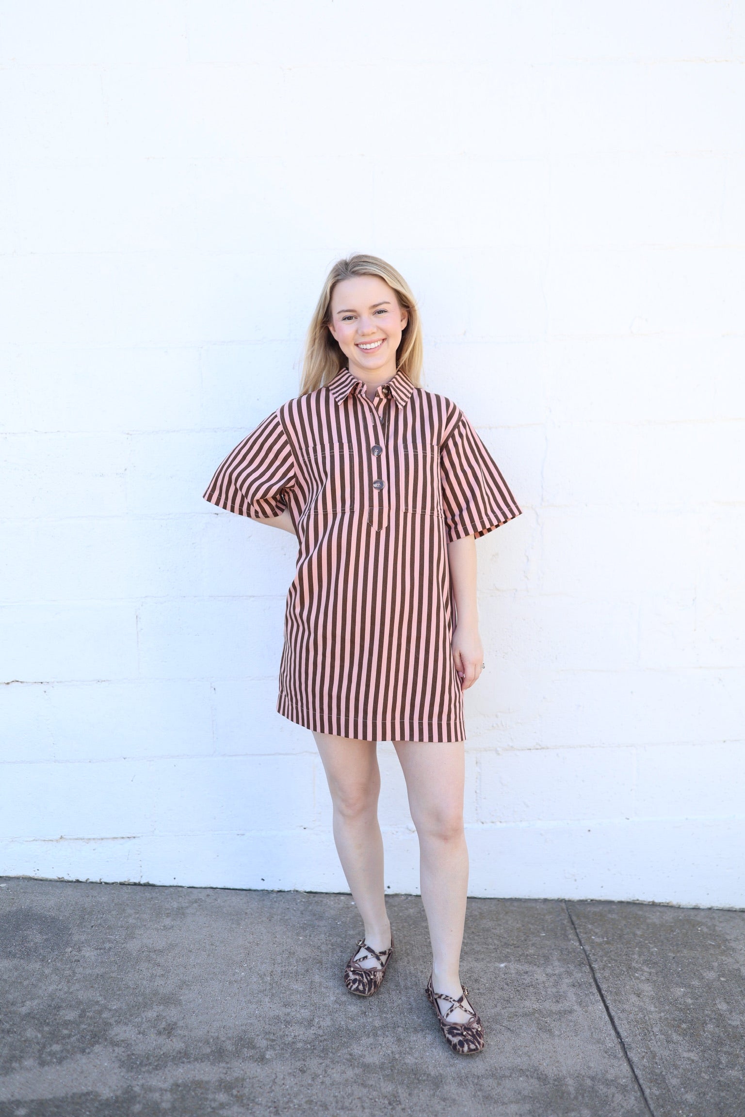 Smith Stripe Denim Dress