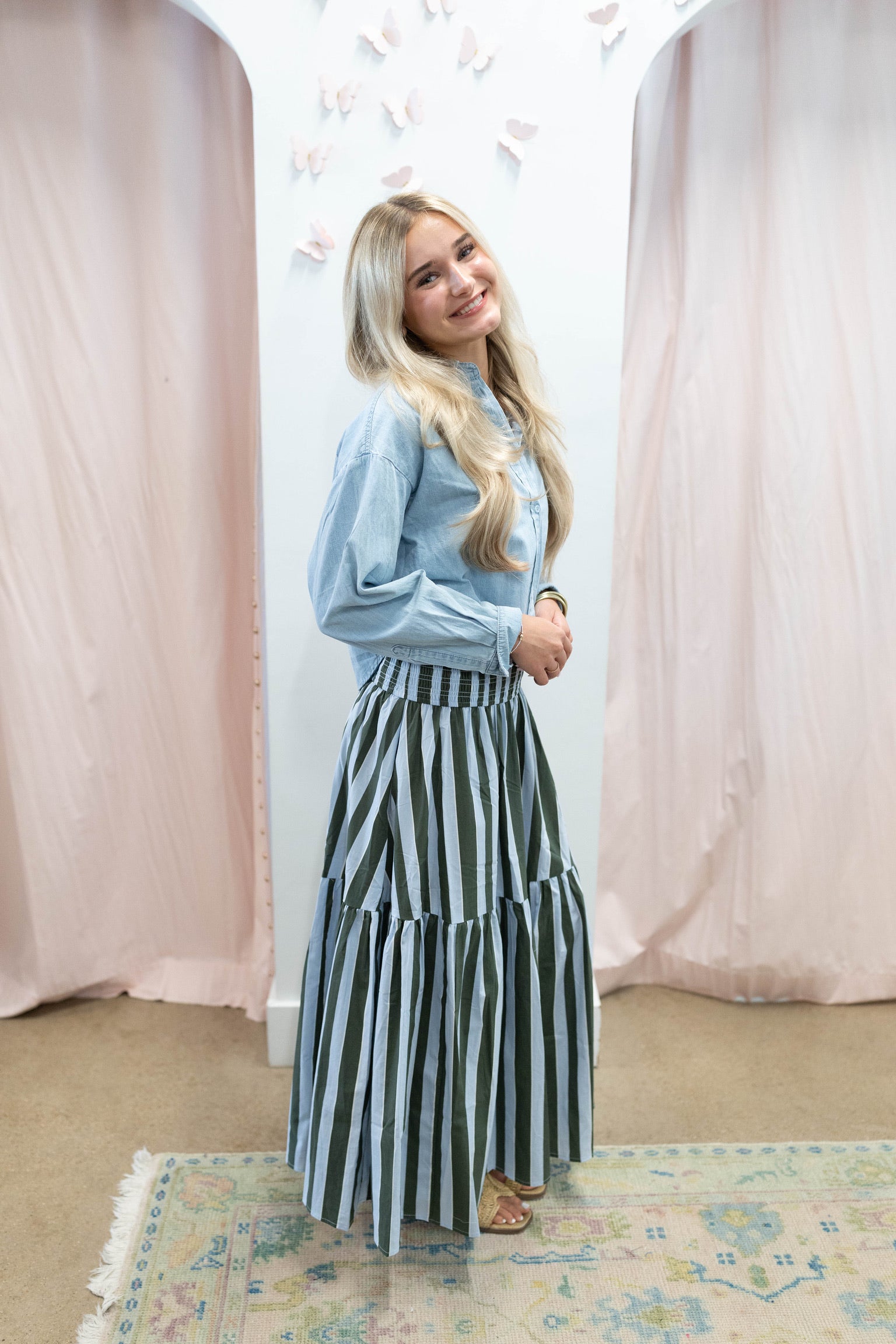 Chambray Denim Button Up