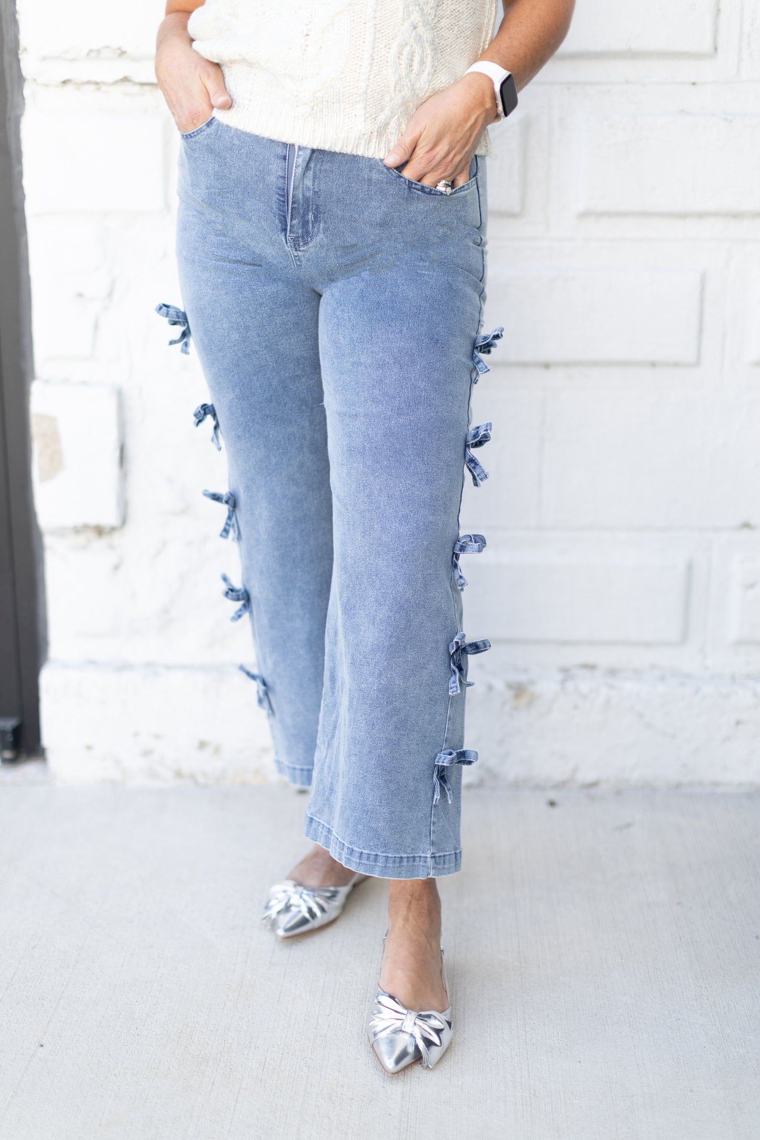 Bow Denim Jeans