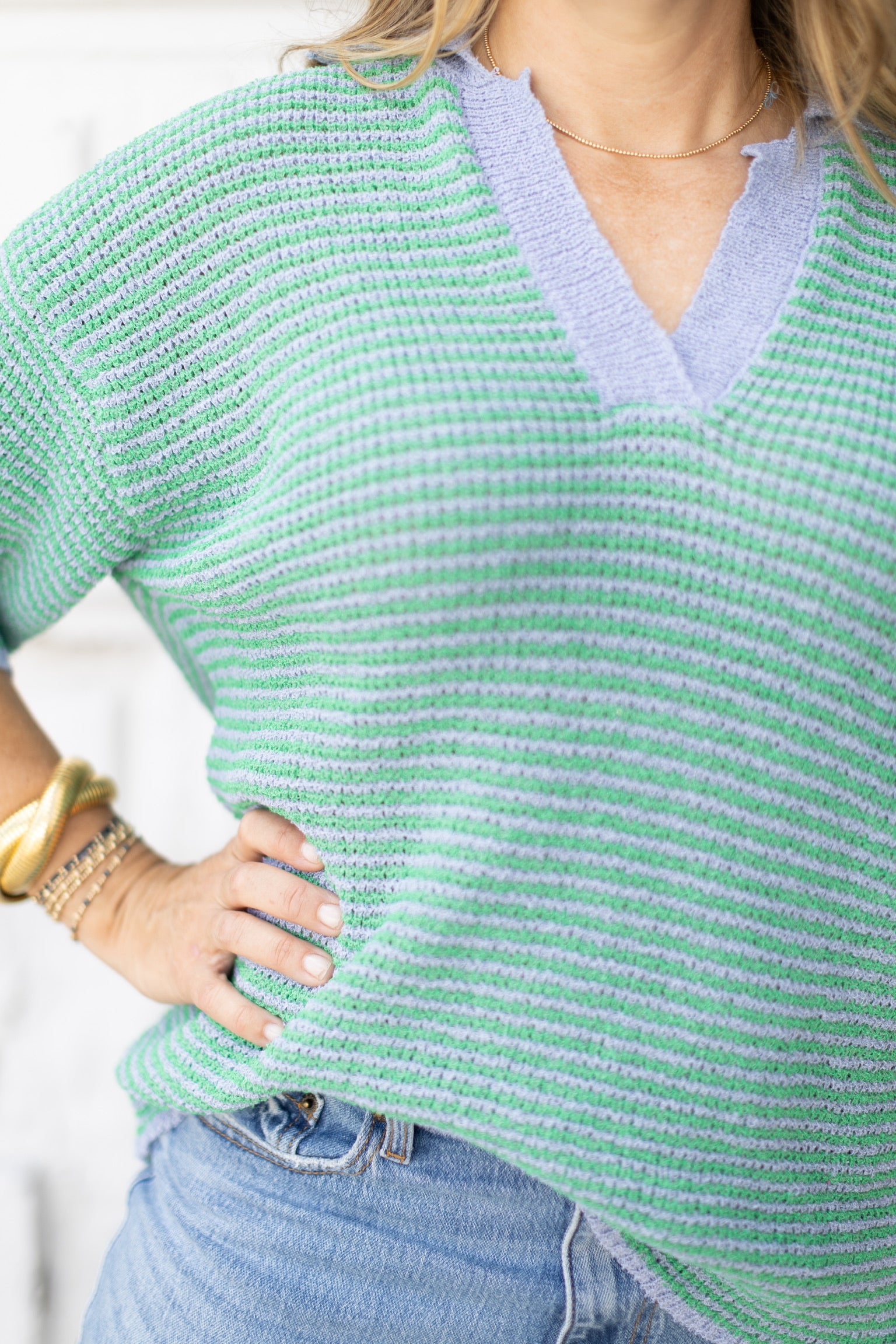 Sienna Stripe Sweater Top