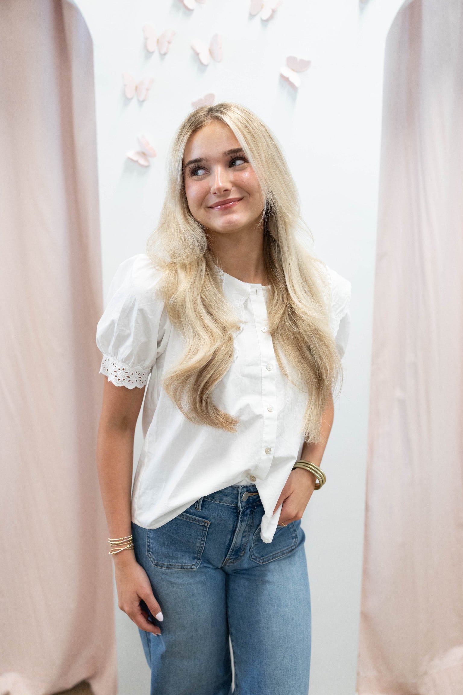 Susie Scallop Collar Top