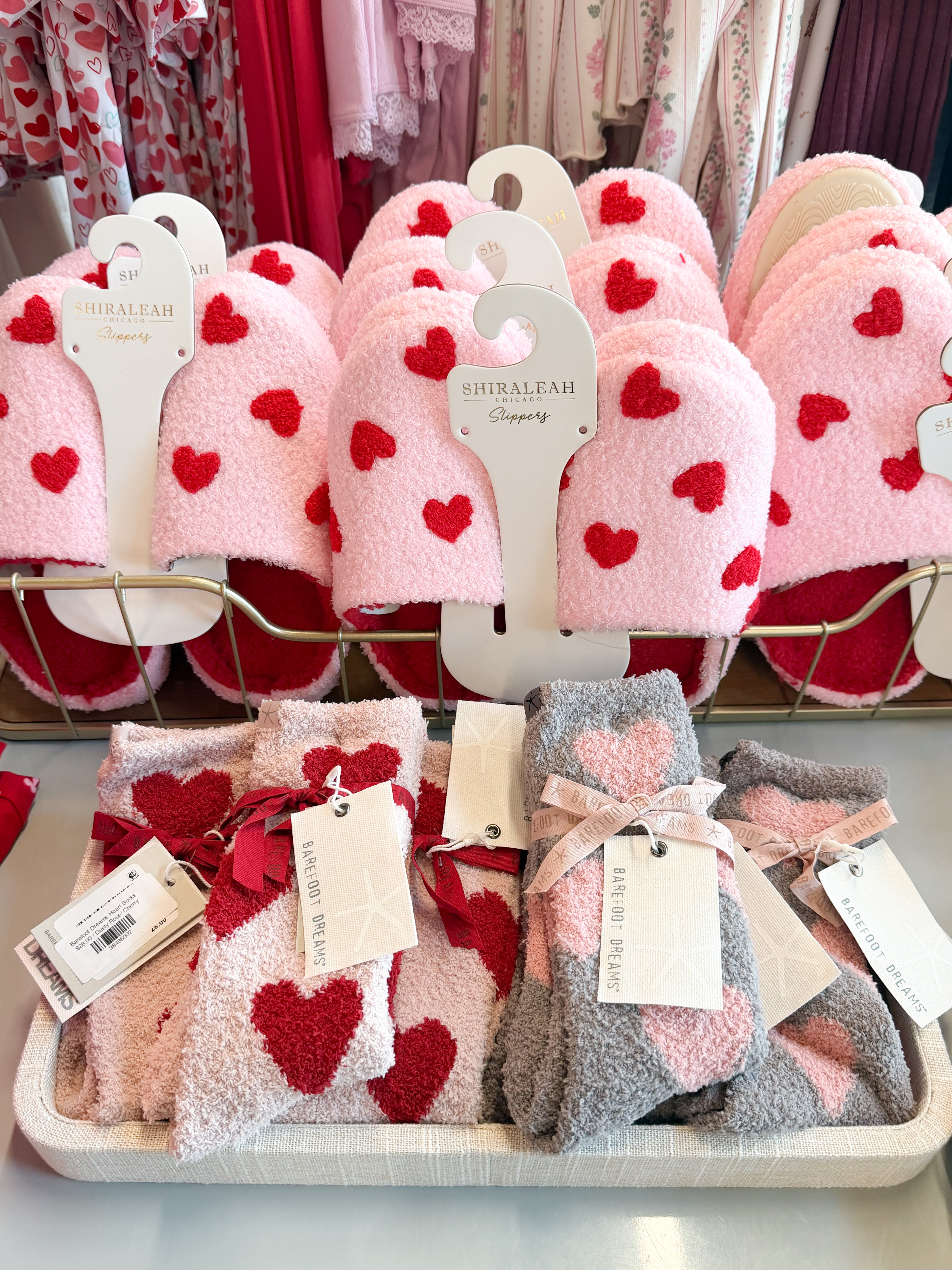 Barefoot Dreams Heart Socks