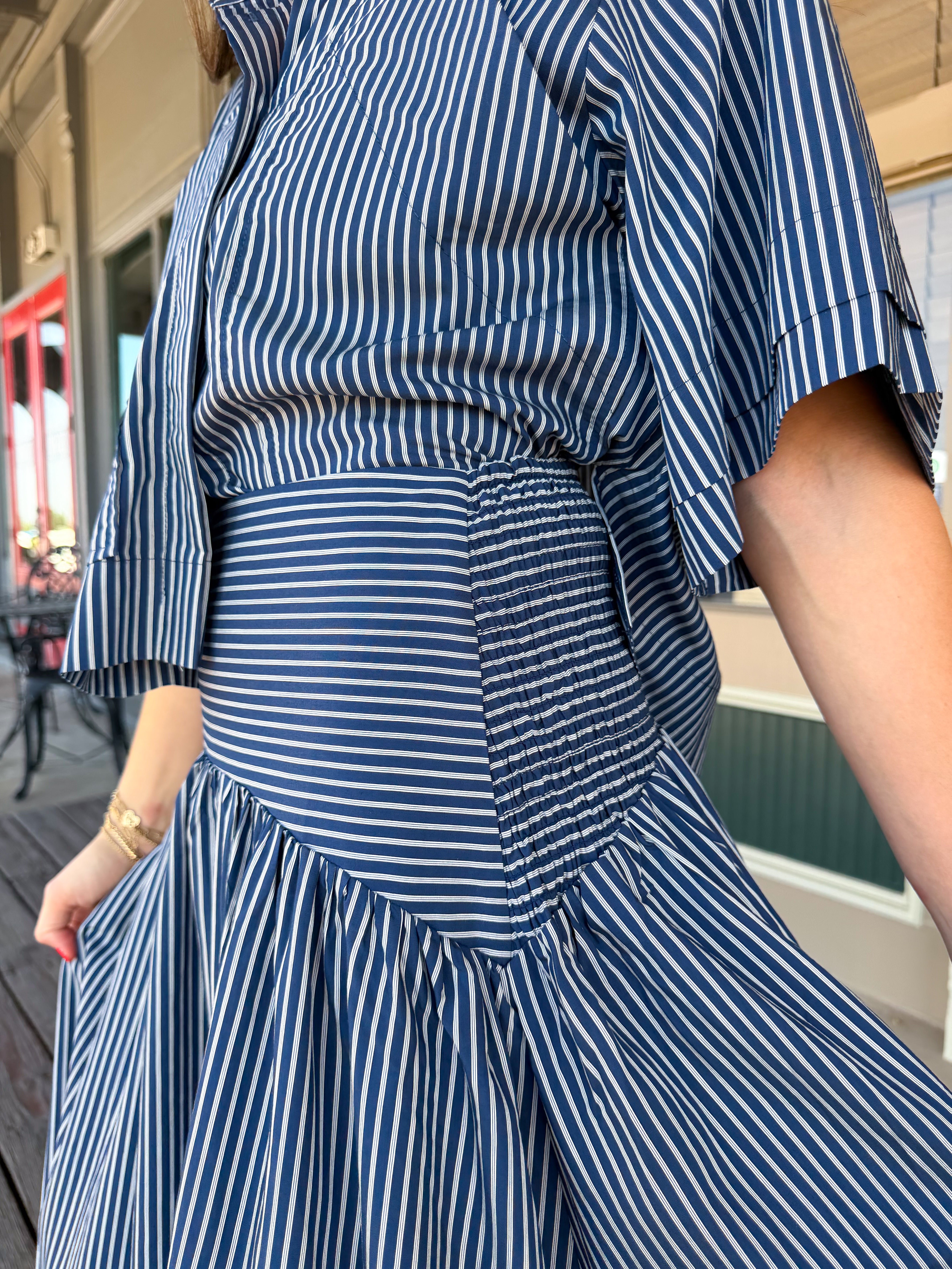 Lane Stripe Maxi Skirt