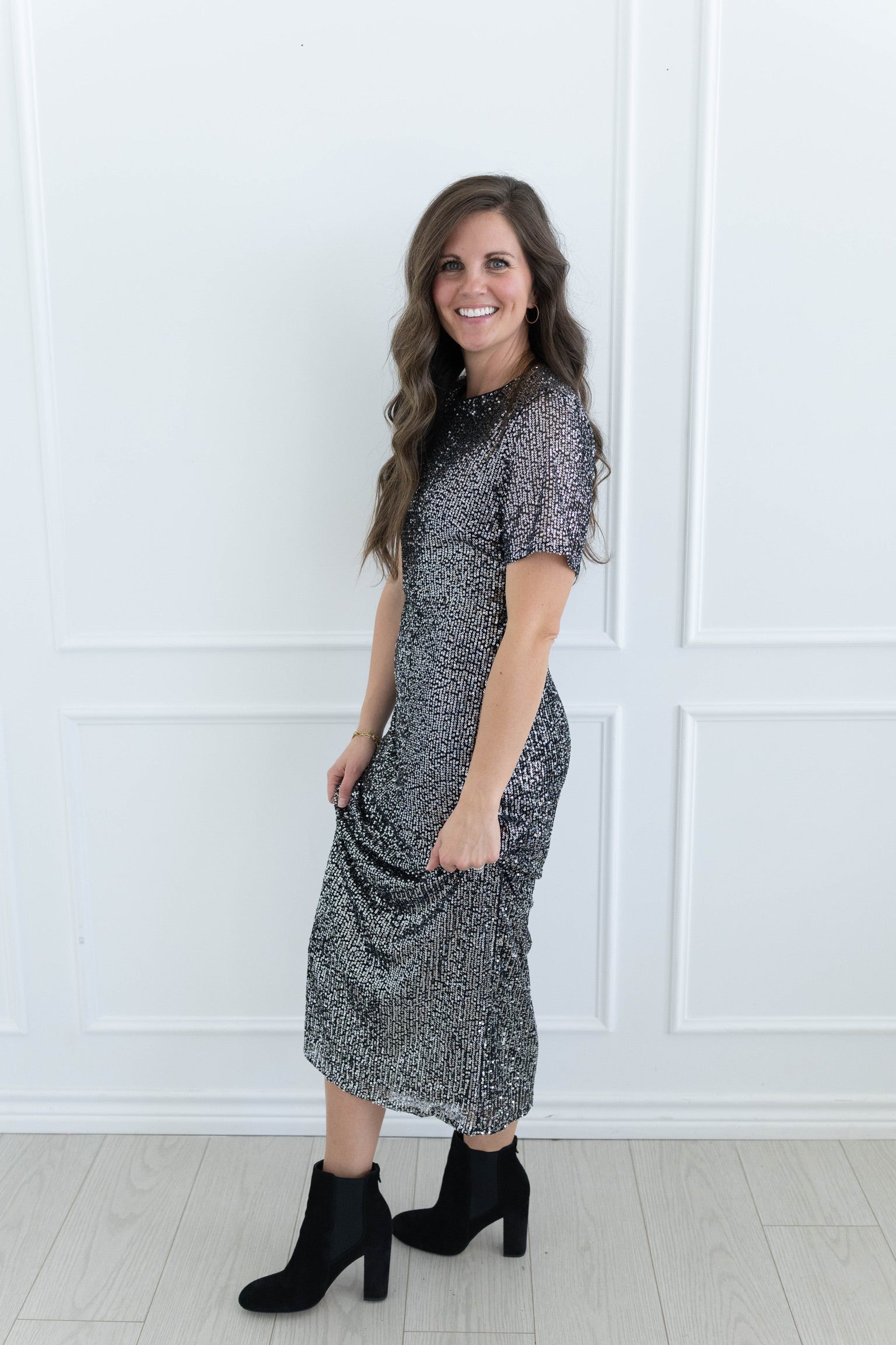 Sunnie Sequin Midi Dress
