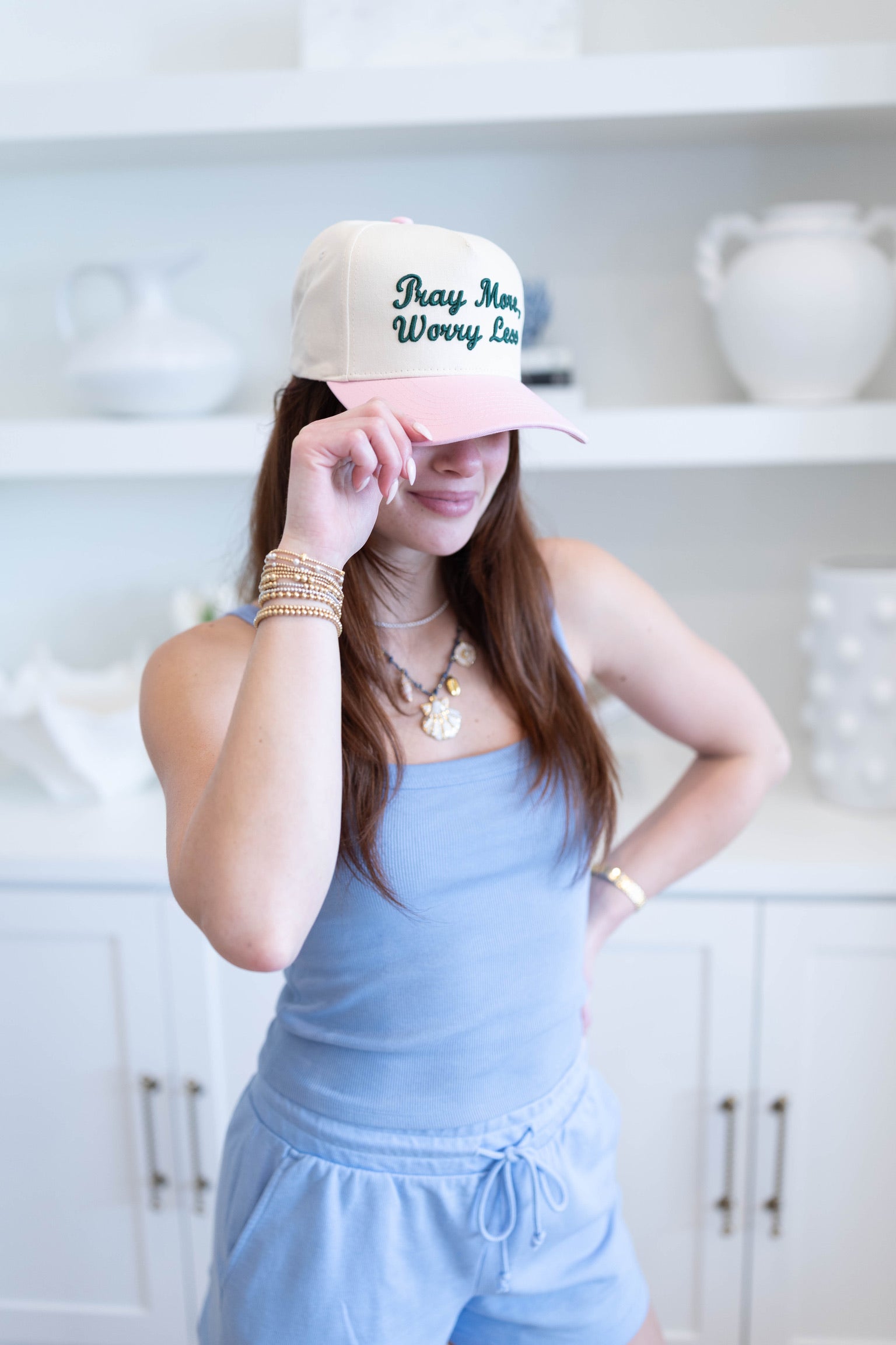 Pray More Worry Less Trucker Hat