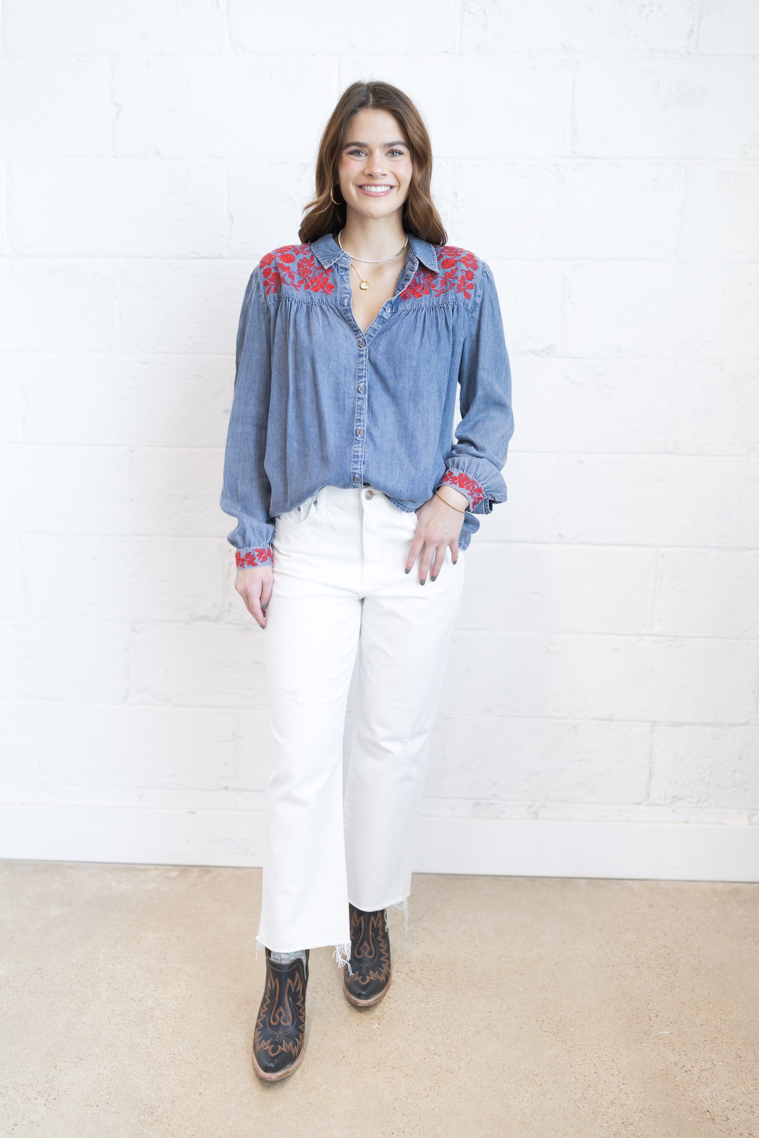 Jessie Denim Top
