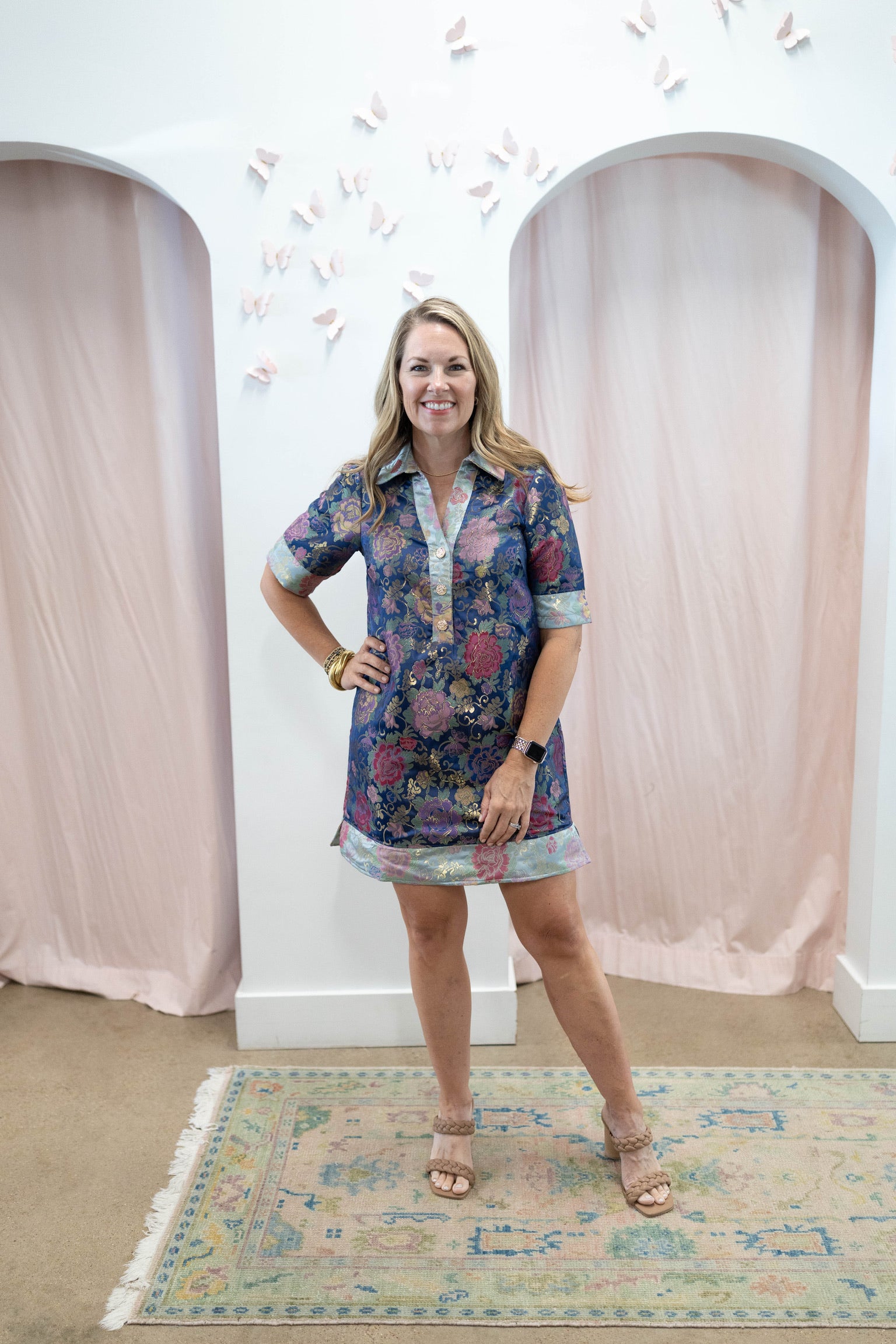 Flora Jacquard Dress