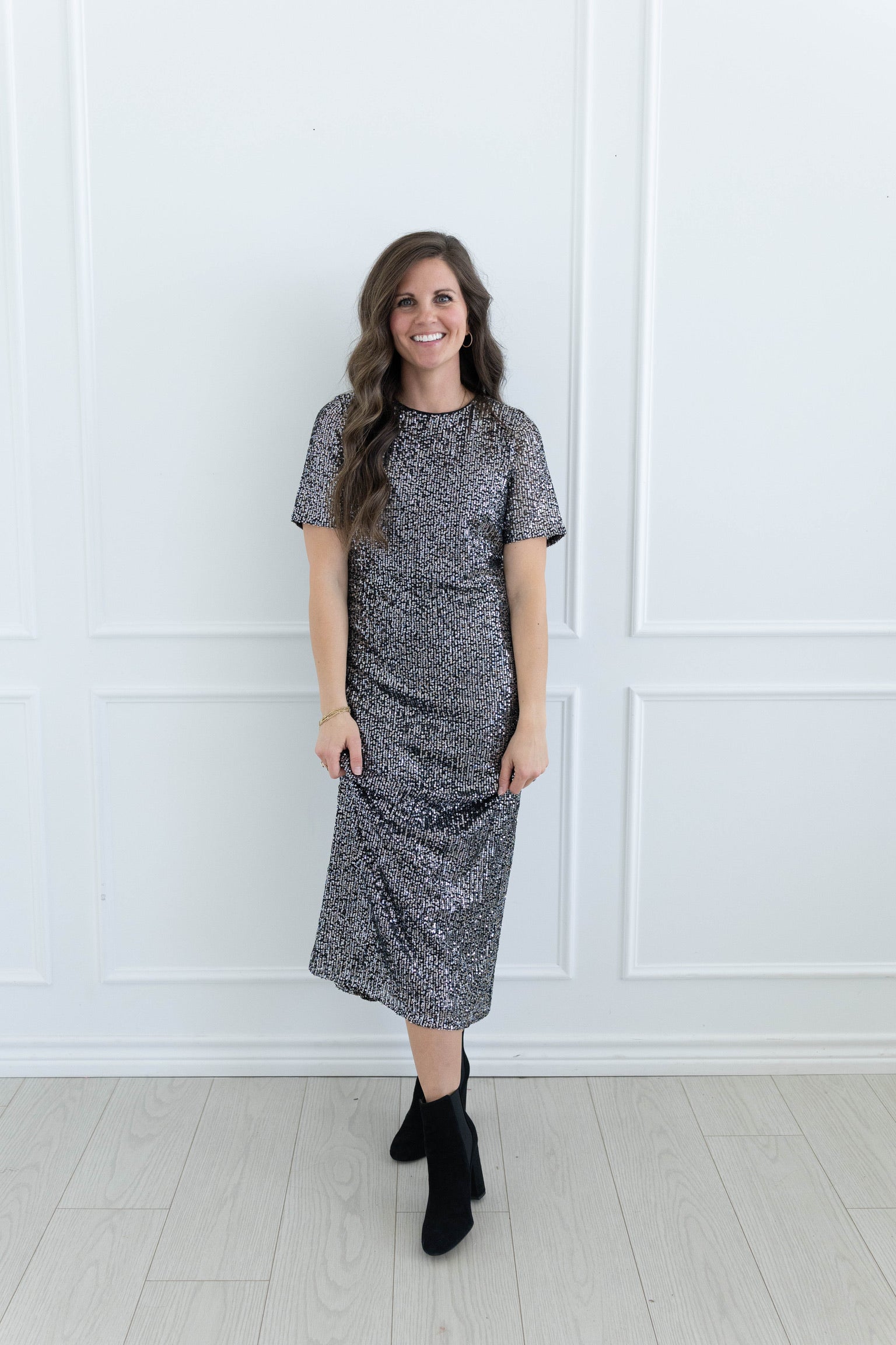 Sunnie Sequin Midi Dress