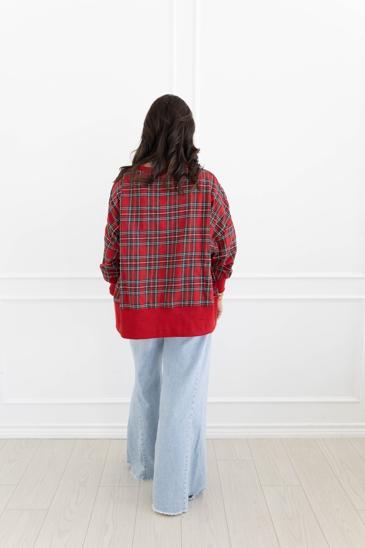 Plaid Merry Sweatshirt