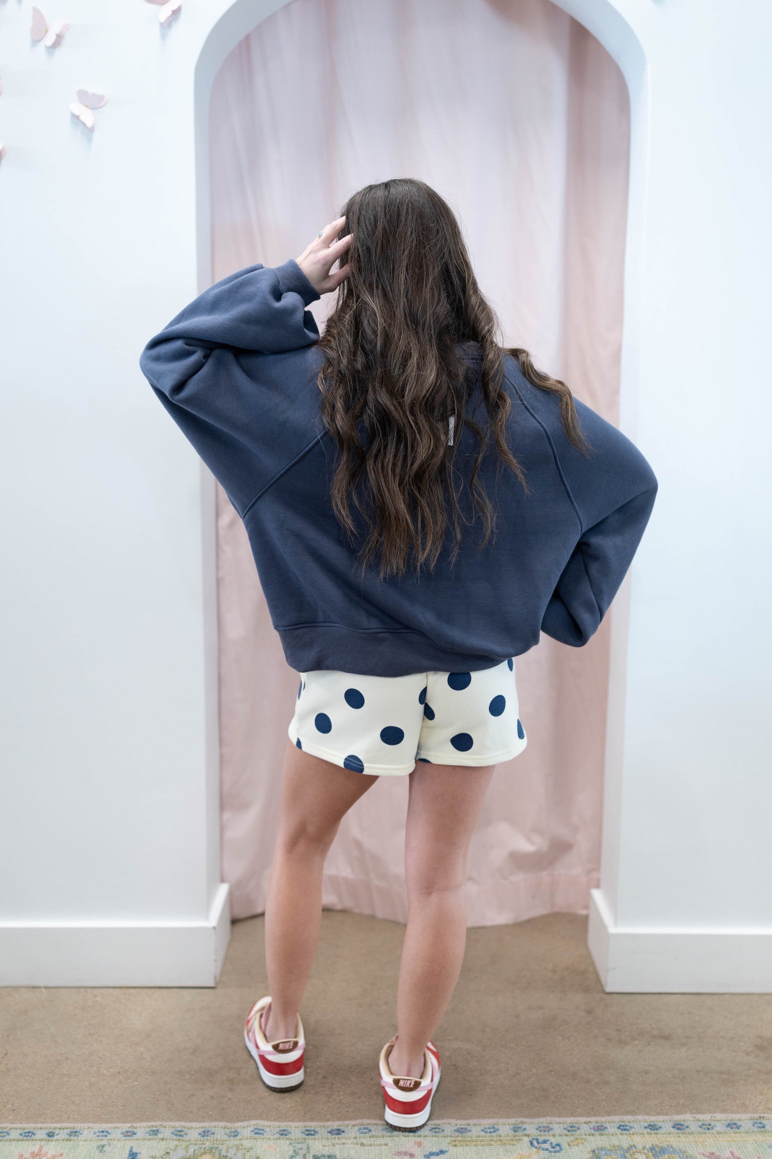 Navy Bubble Sweatshirt