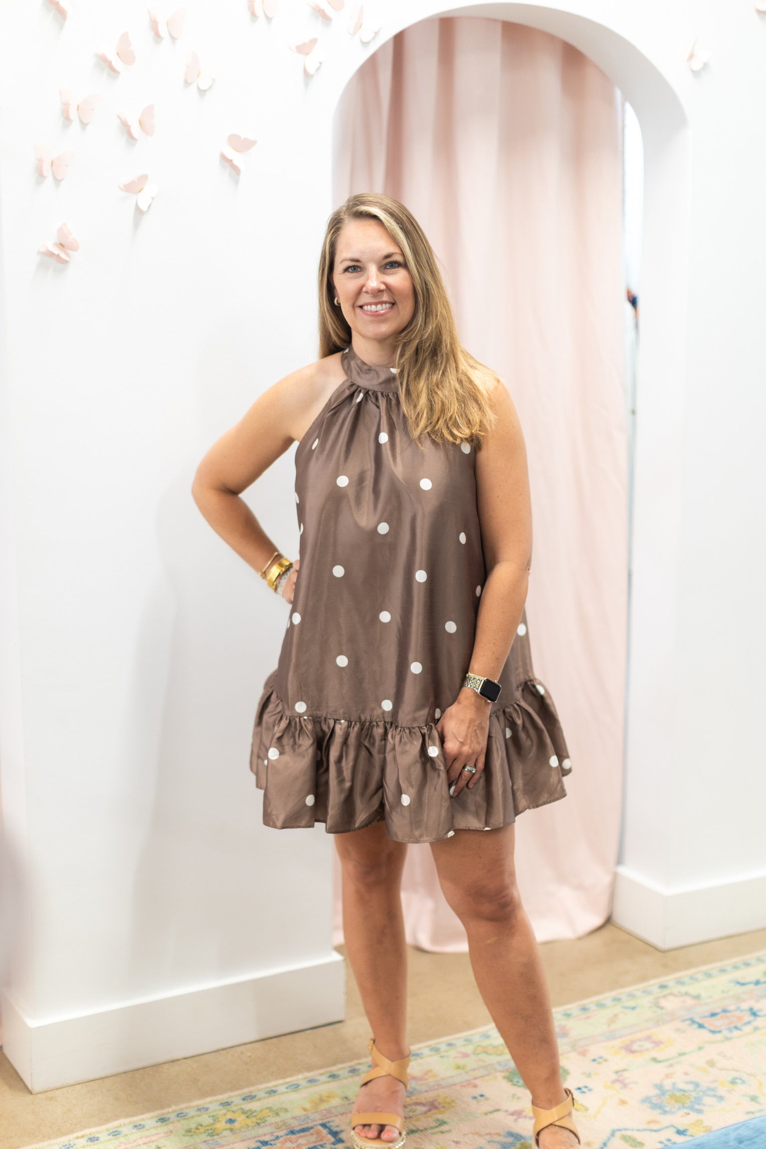 Chocolate Polka Dot Dress