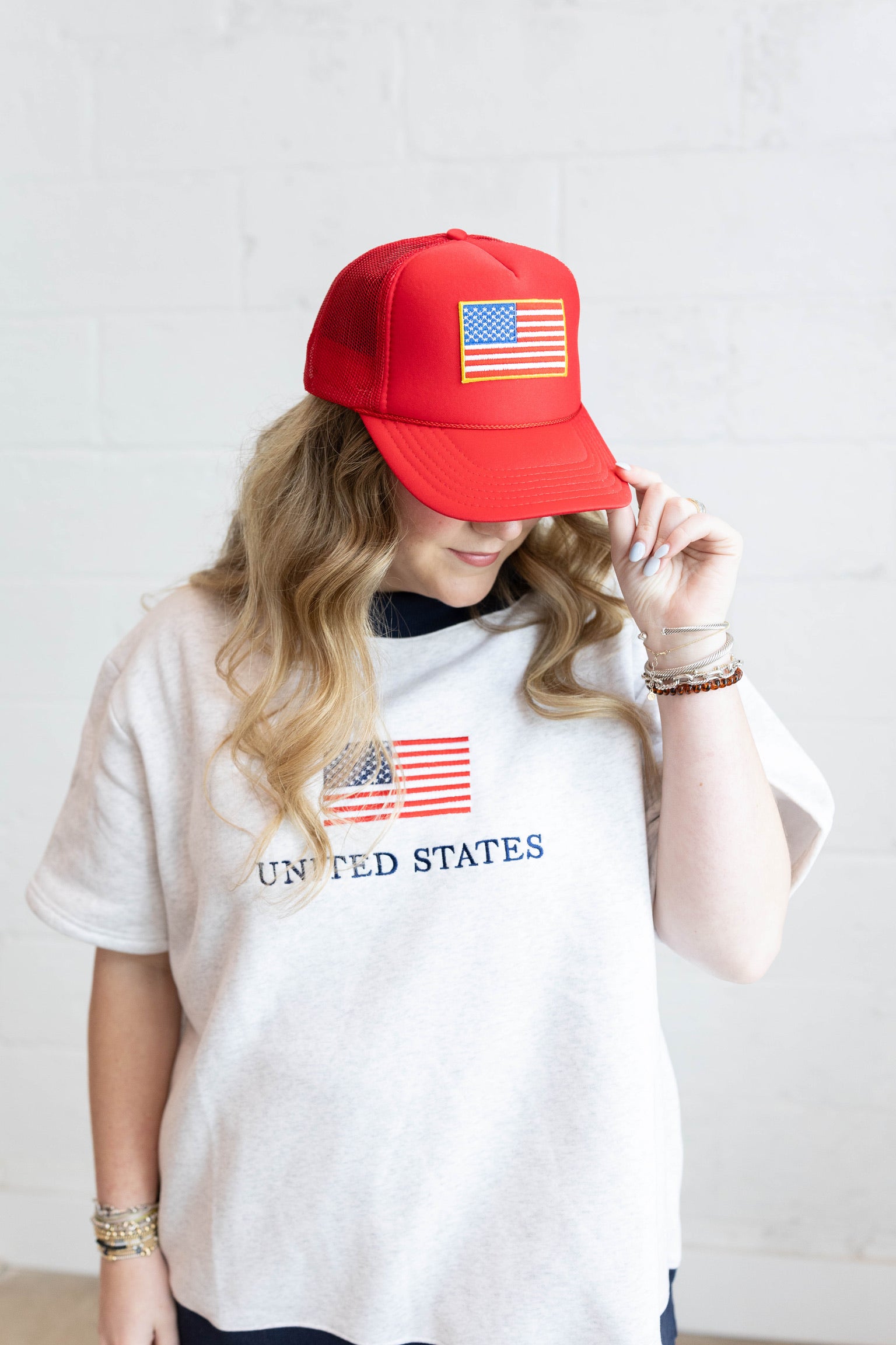 United States Flag Mockneck
