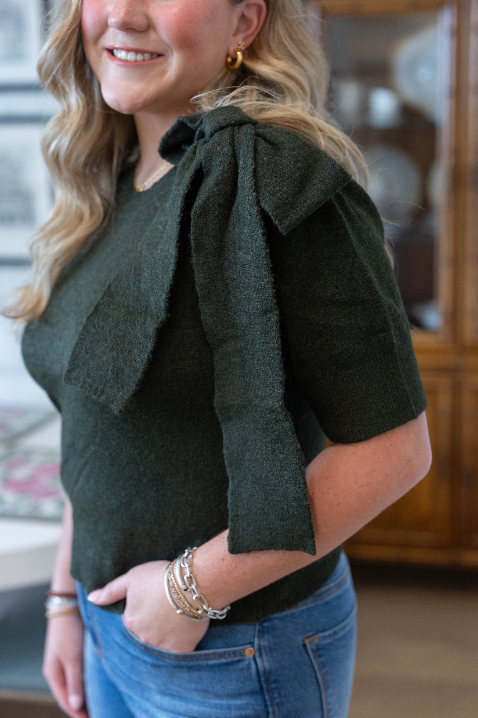 Aya Olive Sweater