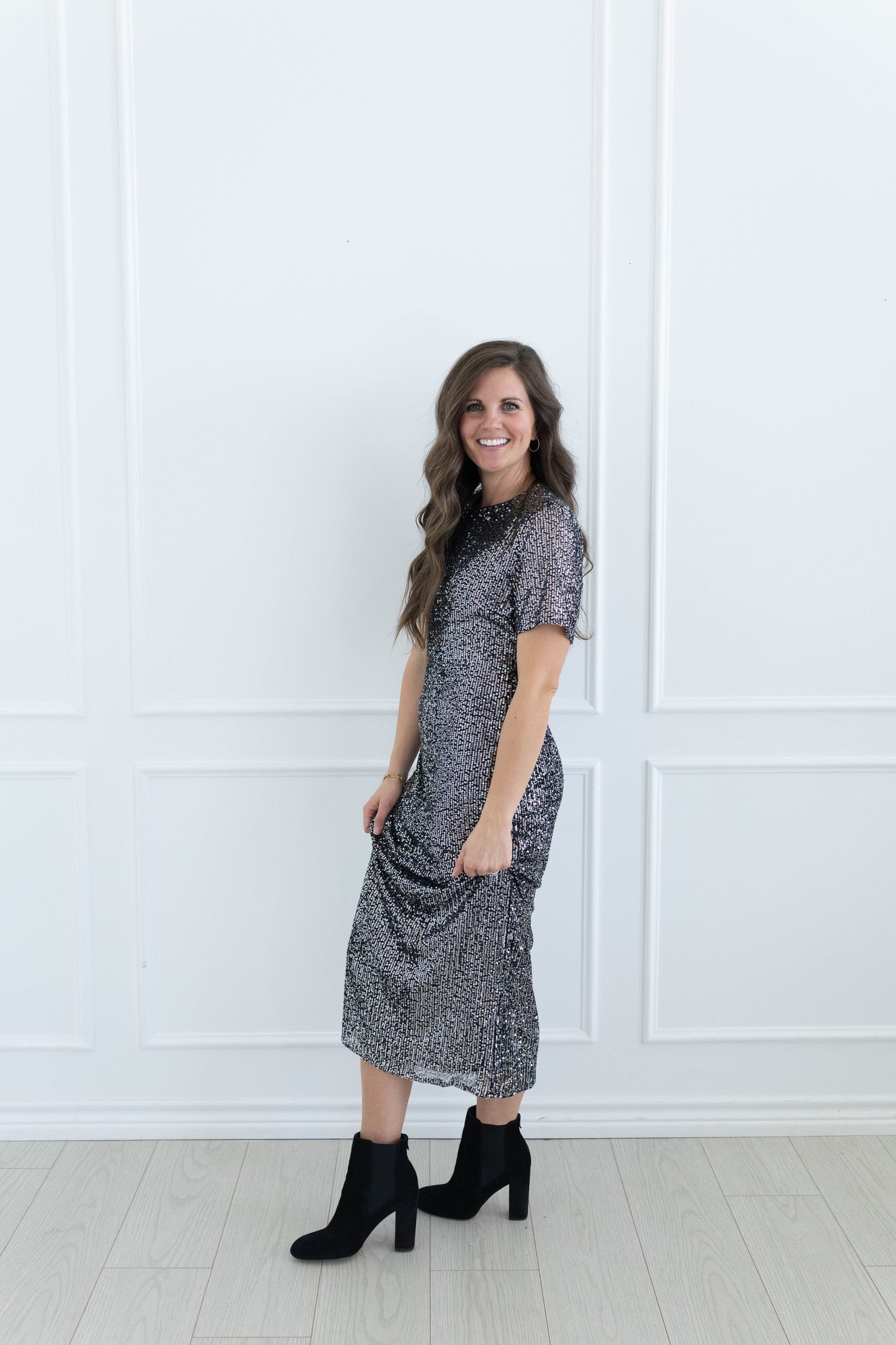 Sunnie Sequin Midi Dress