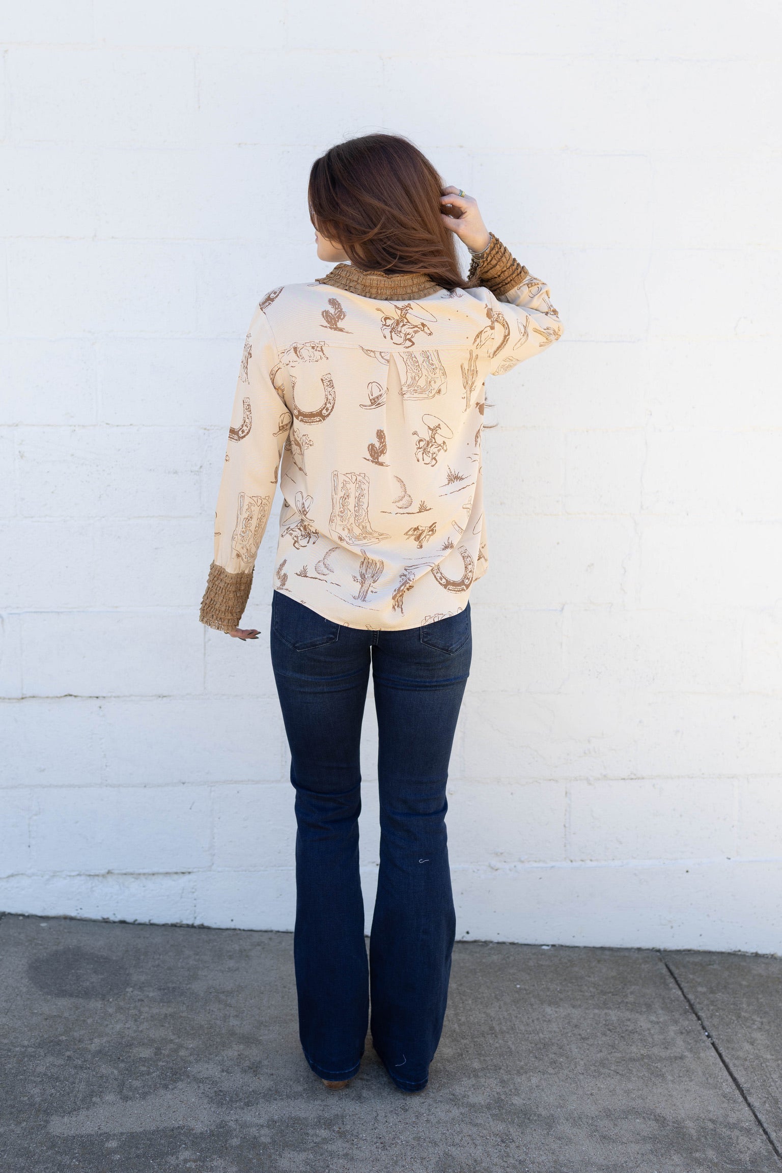 Cheyenne Western Cuff Top