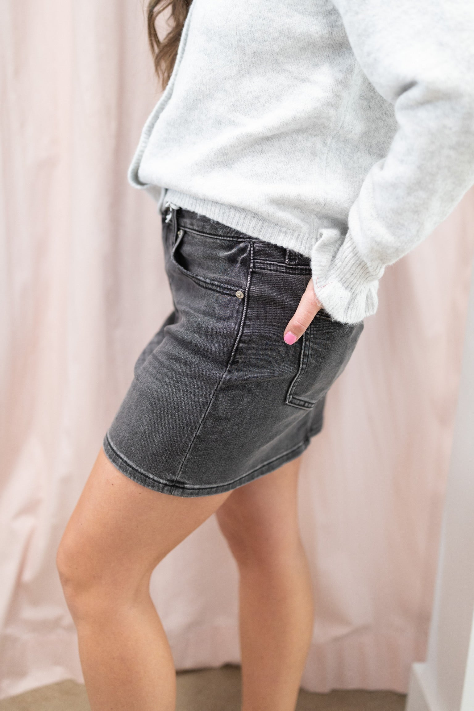 Malibu Mini Denim Skirt