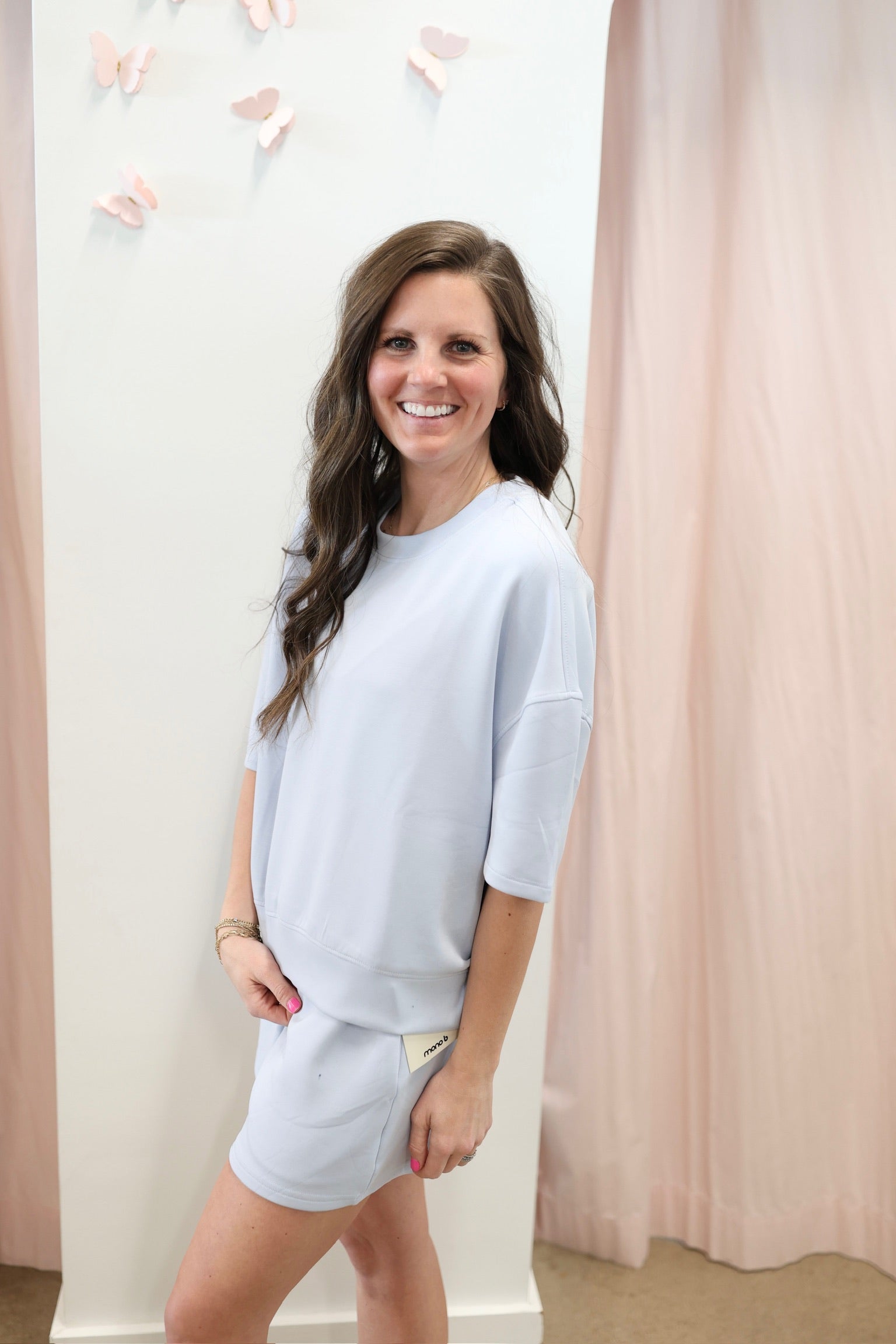 Light Blue Scuba Shorts