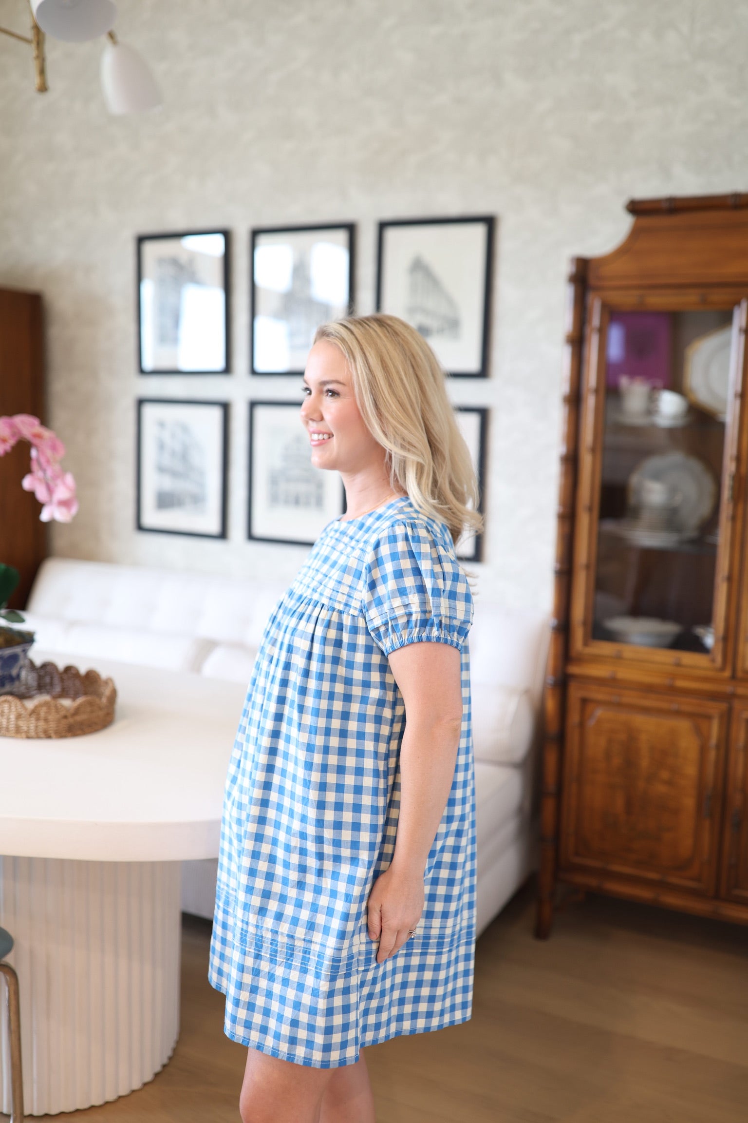 Blue Bay Gingham Penny Dress