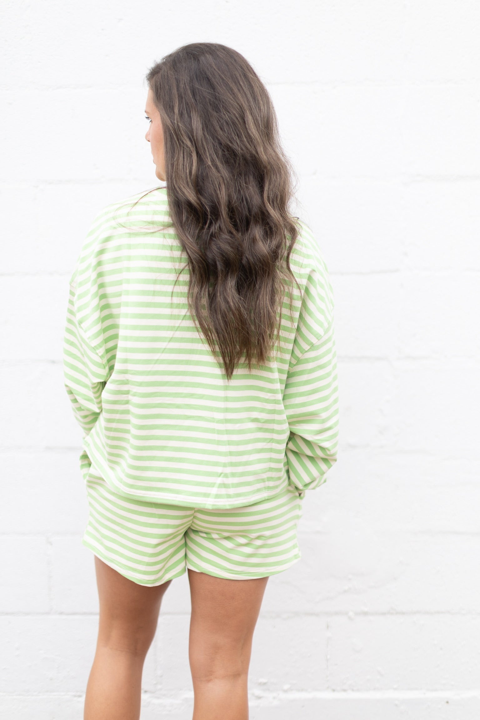 Honeydew Stripe Shorts