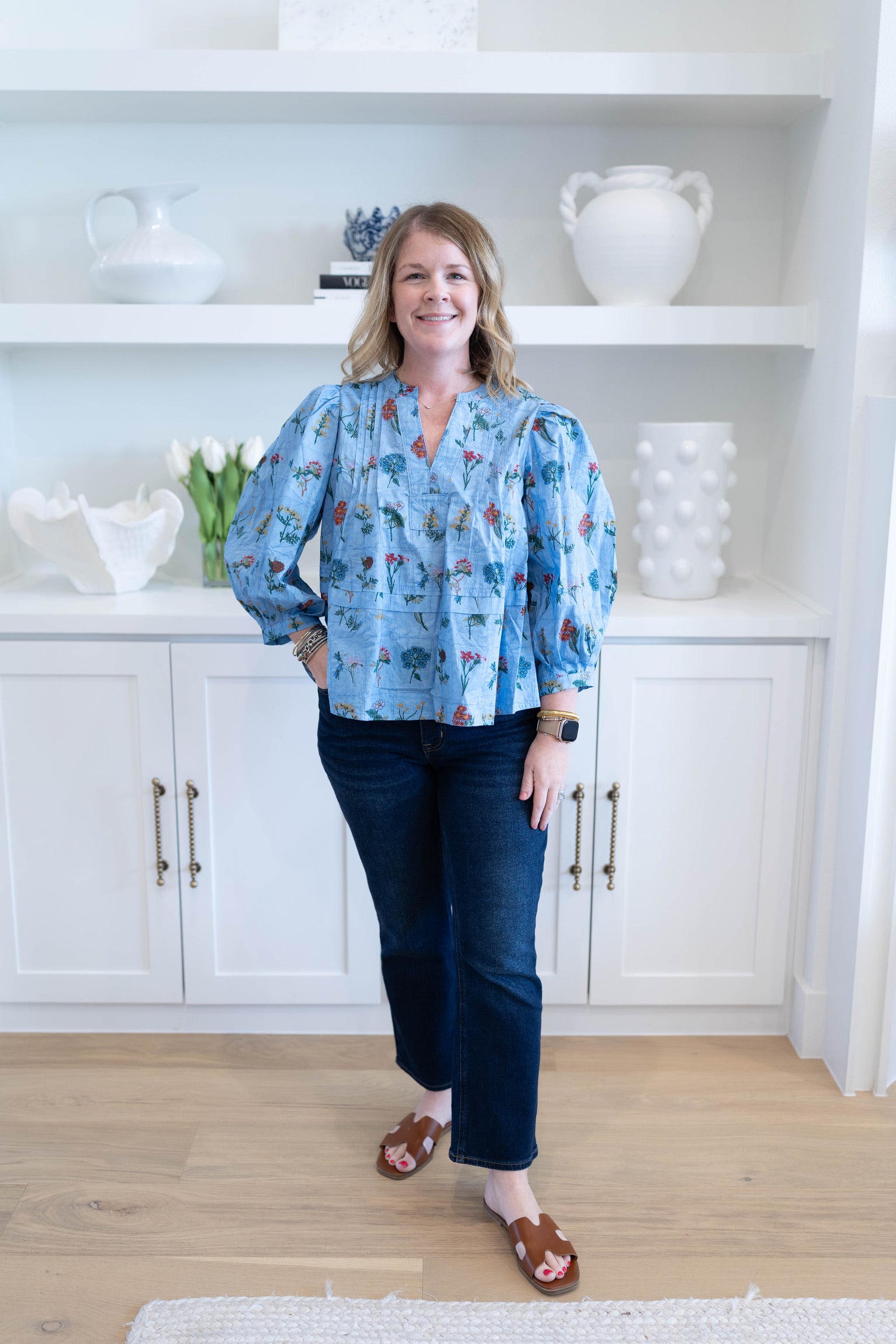 Magnolia Floral Blouse