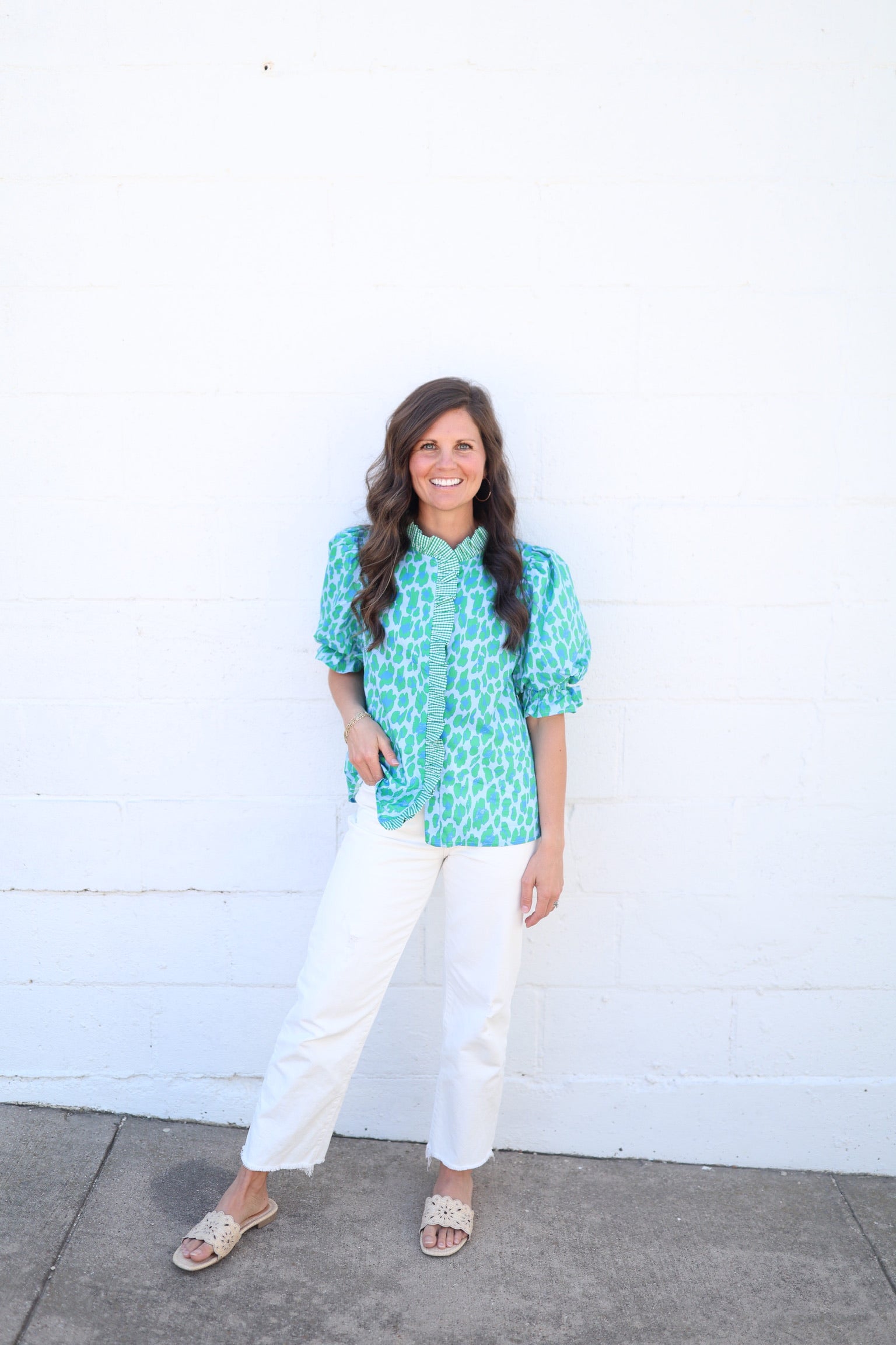Luca Leopard Blouse