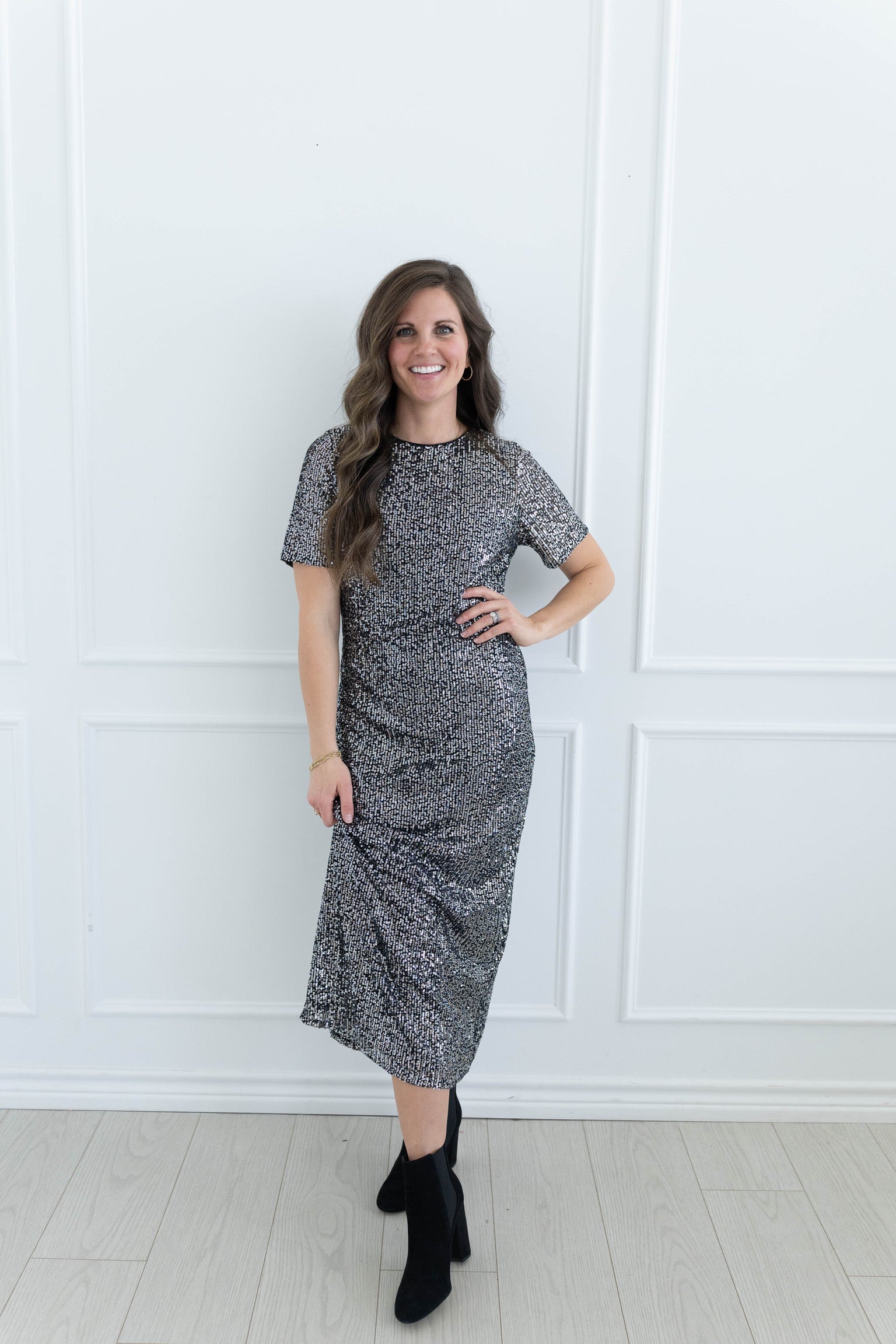 Sunnie Sequin Midi Dress