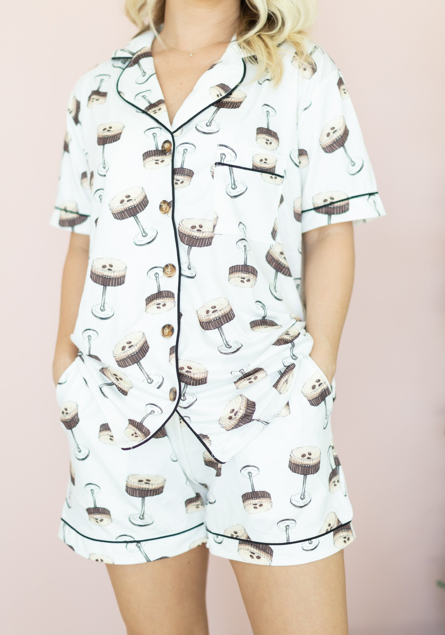 Martini Party Pajama Top