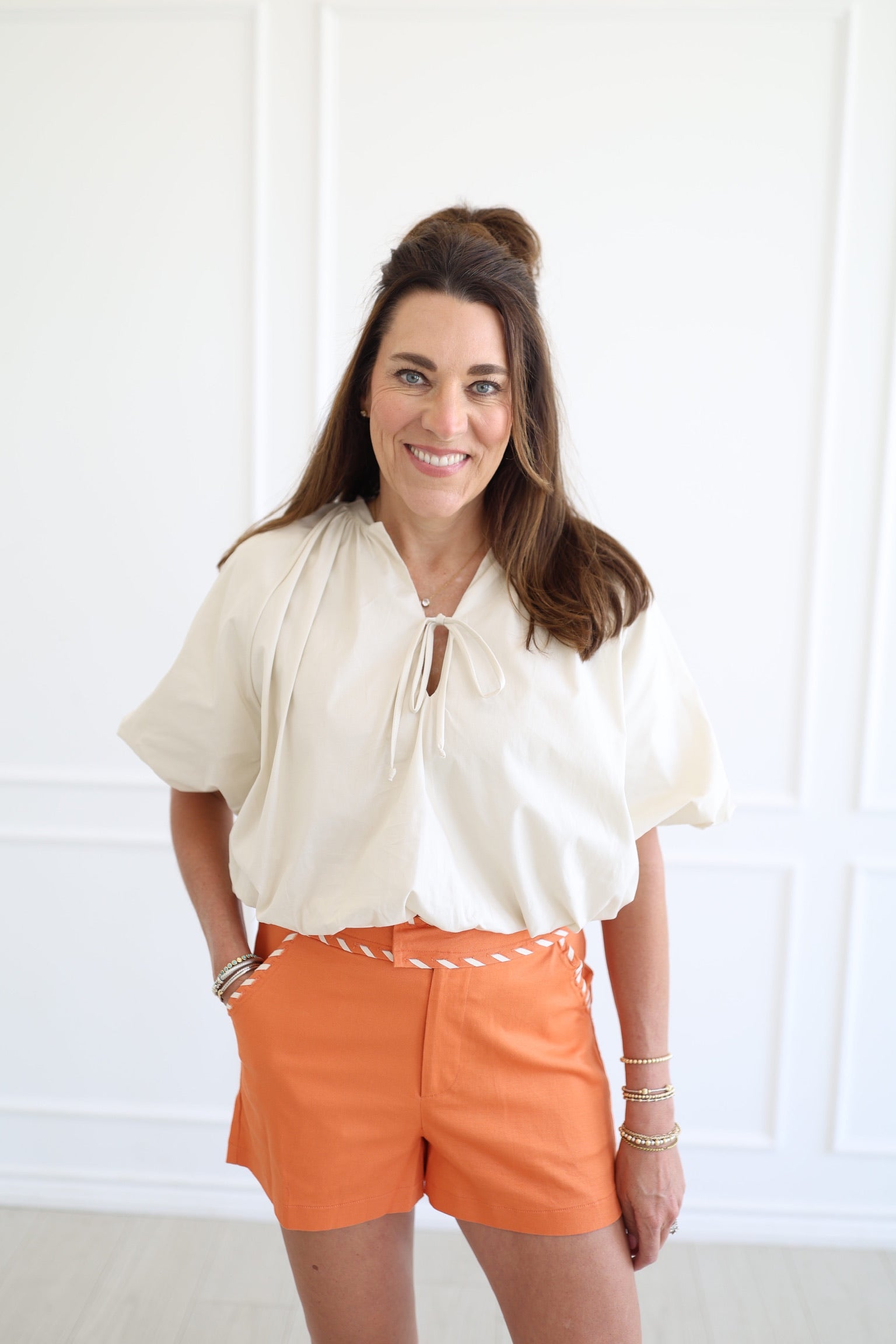 Wren Orange Shorts