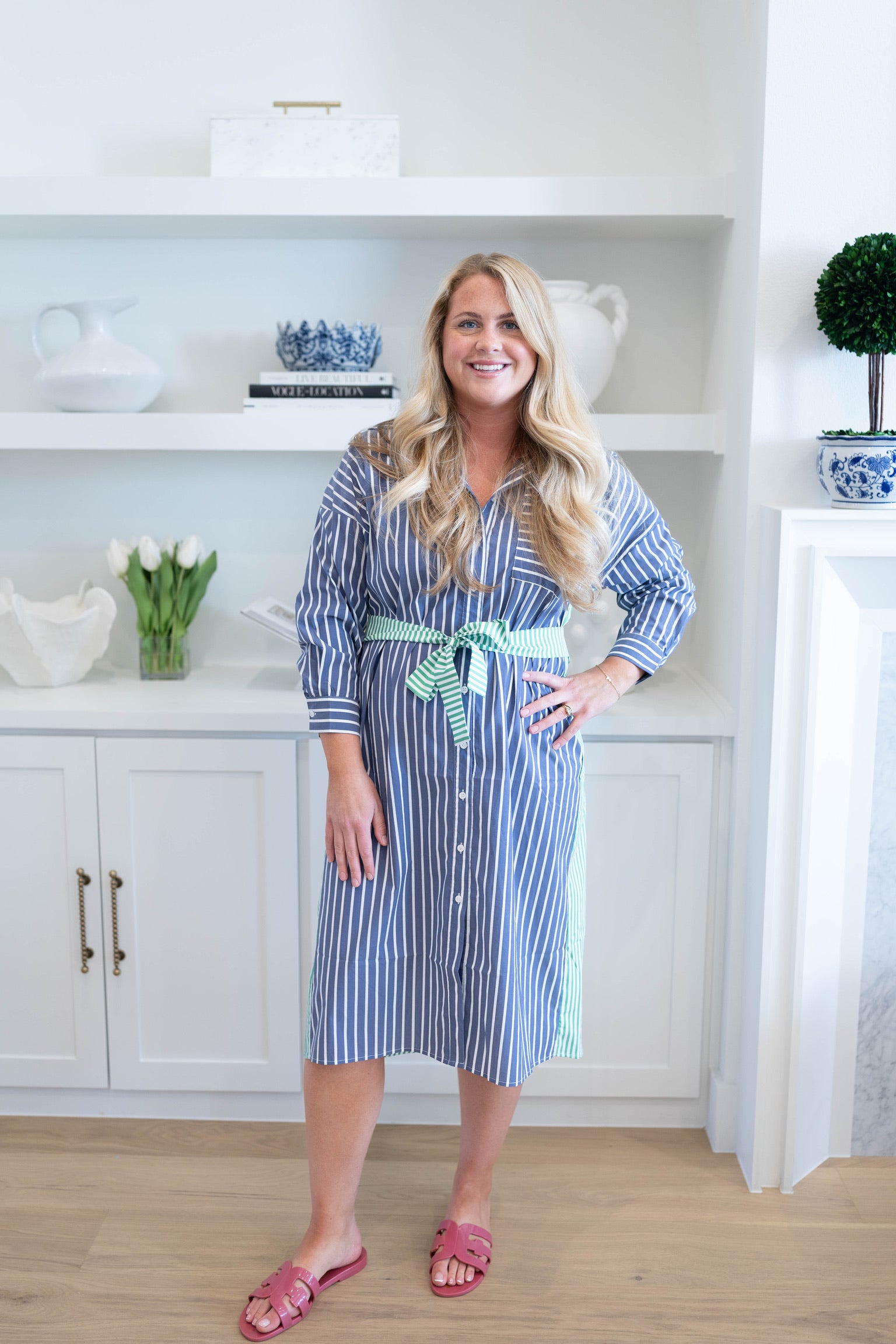 Navy Libby Stripe Dress