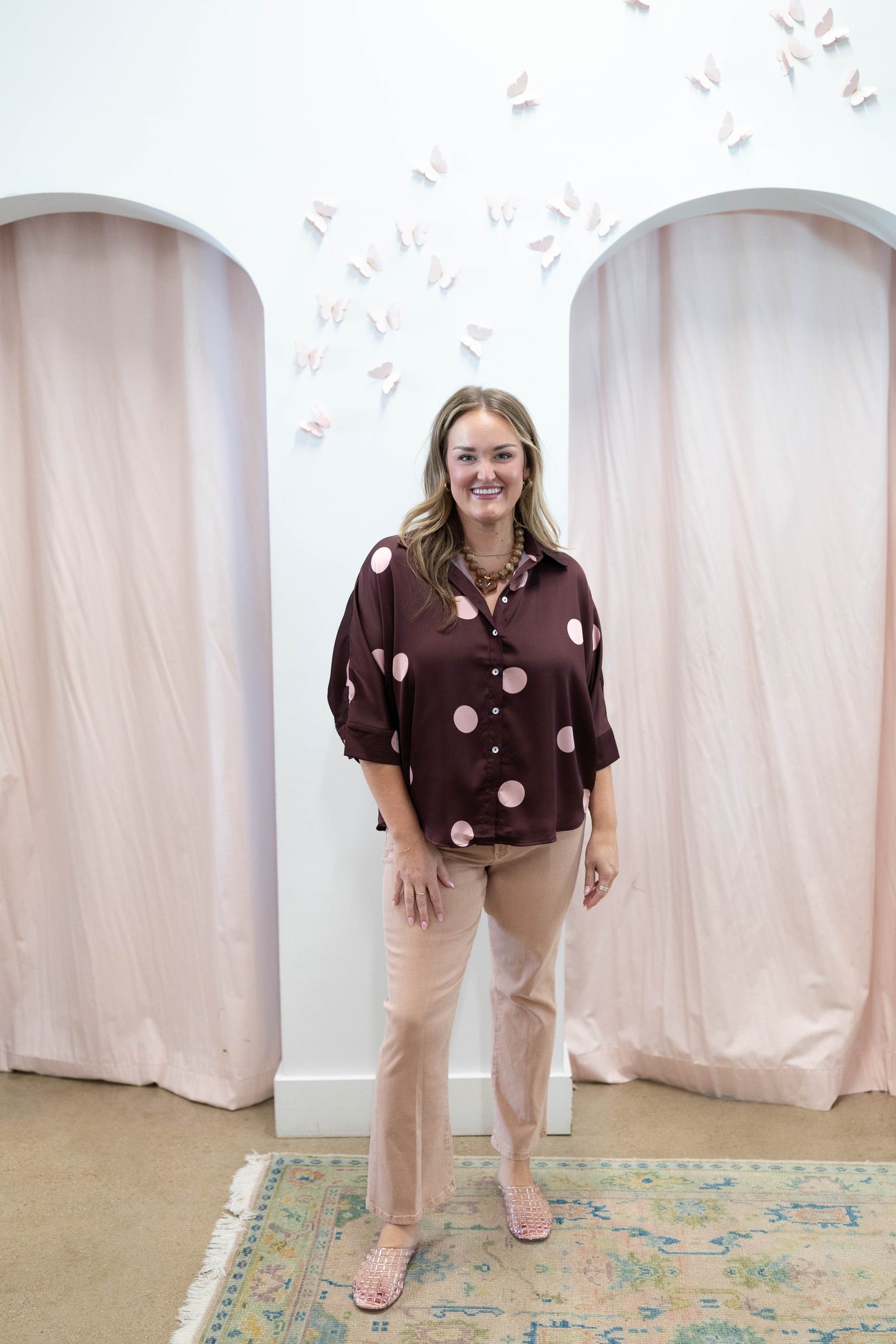 Pippa Polka Dot Top