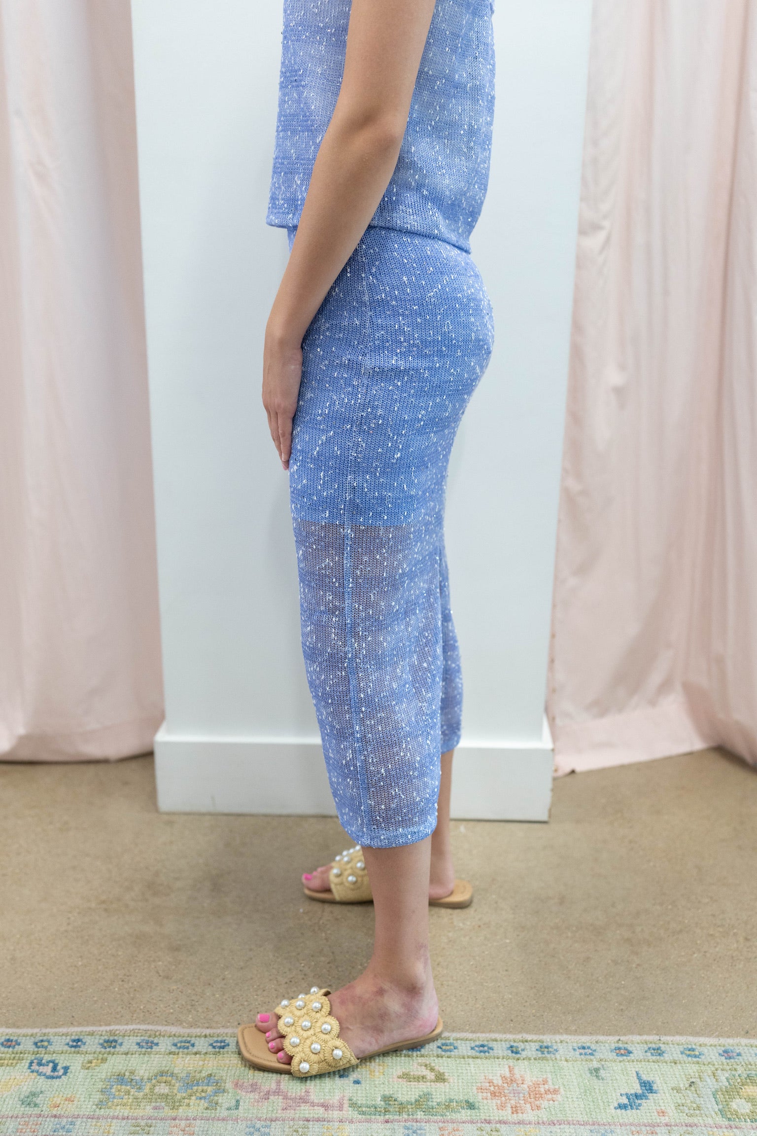 Sophie Shimmer Knit Skirt