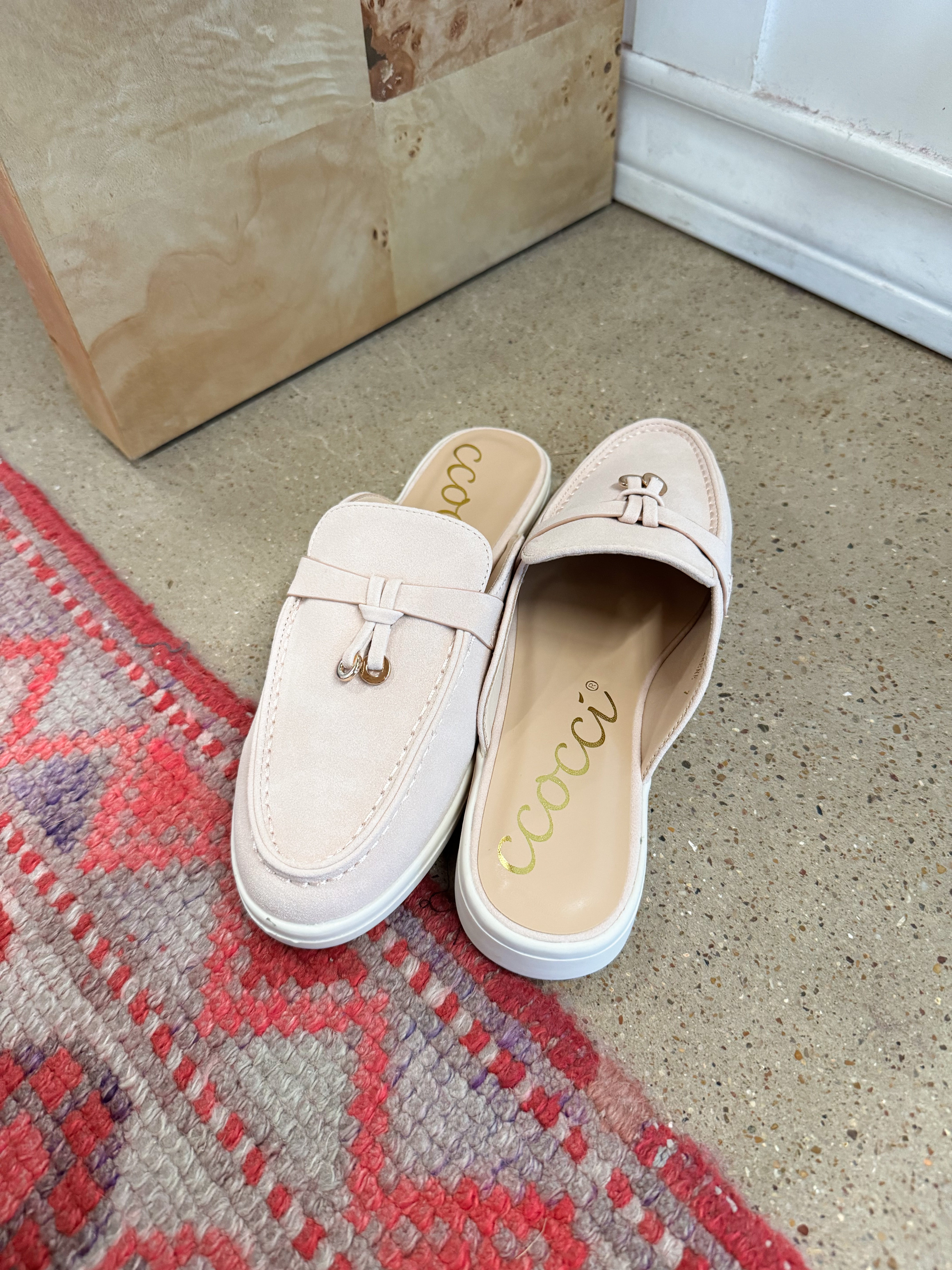 Blush Loafer Mule