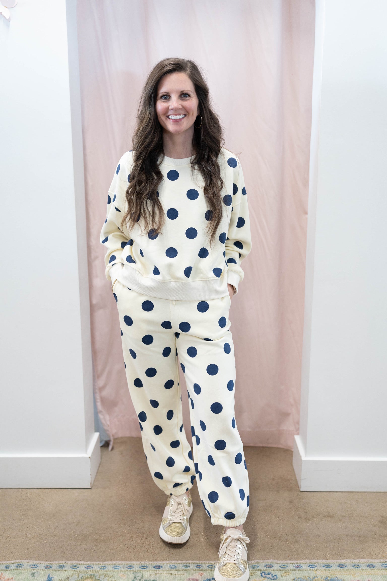 Polka Dot Sweatshirt