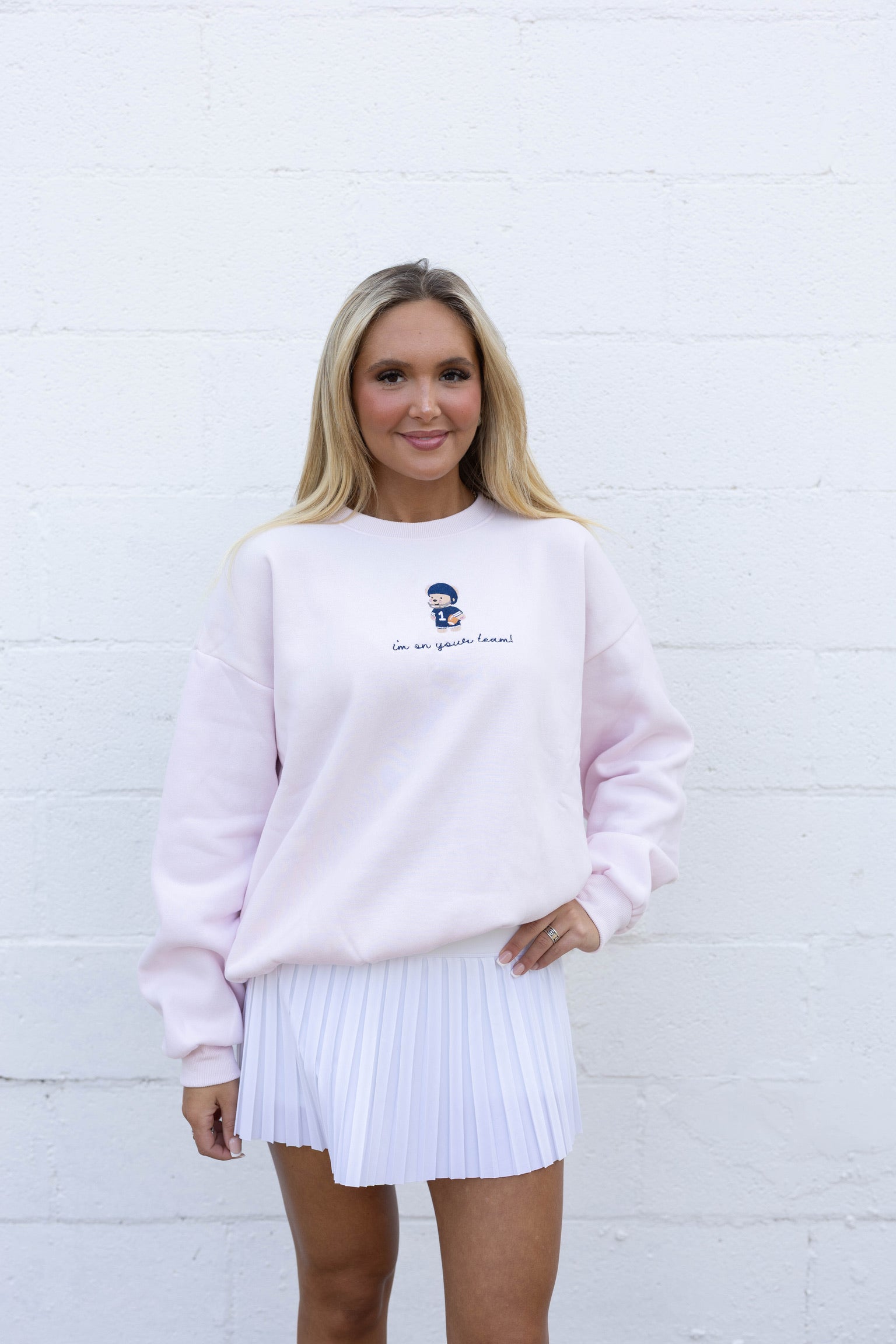 Same Team Pink Crewneck