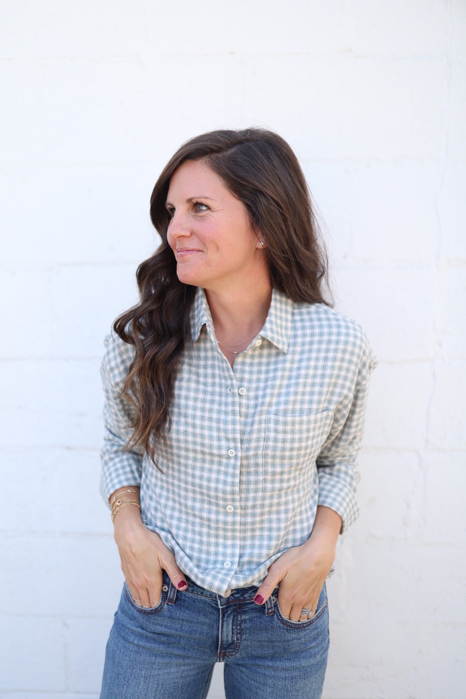 River Plaid Button Up
