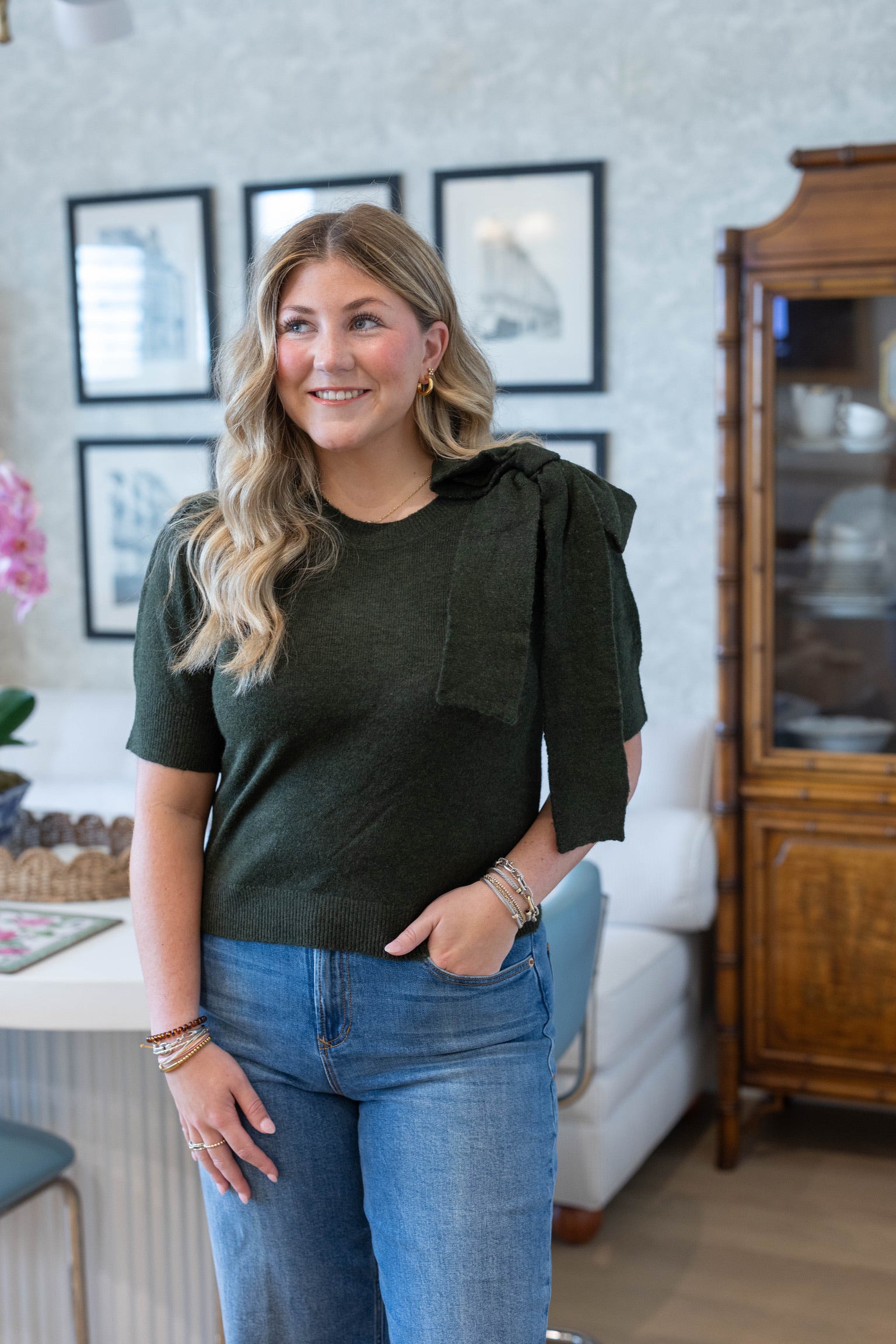 Aya Olive Sweater