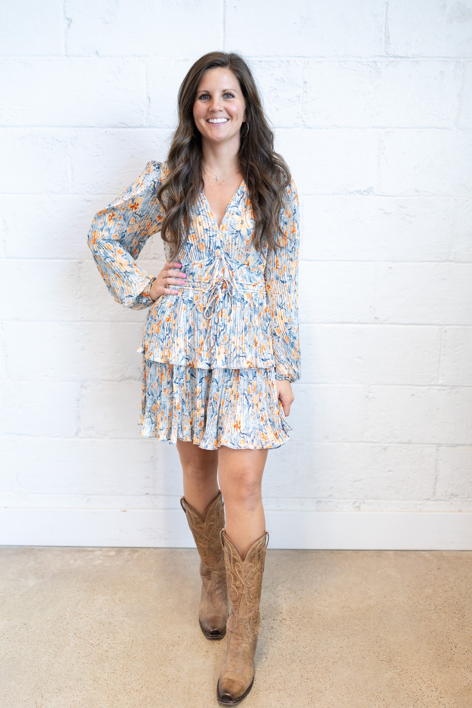 Coraline Pleated Mini Dress