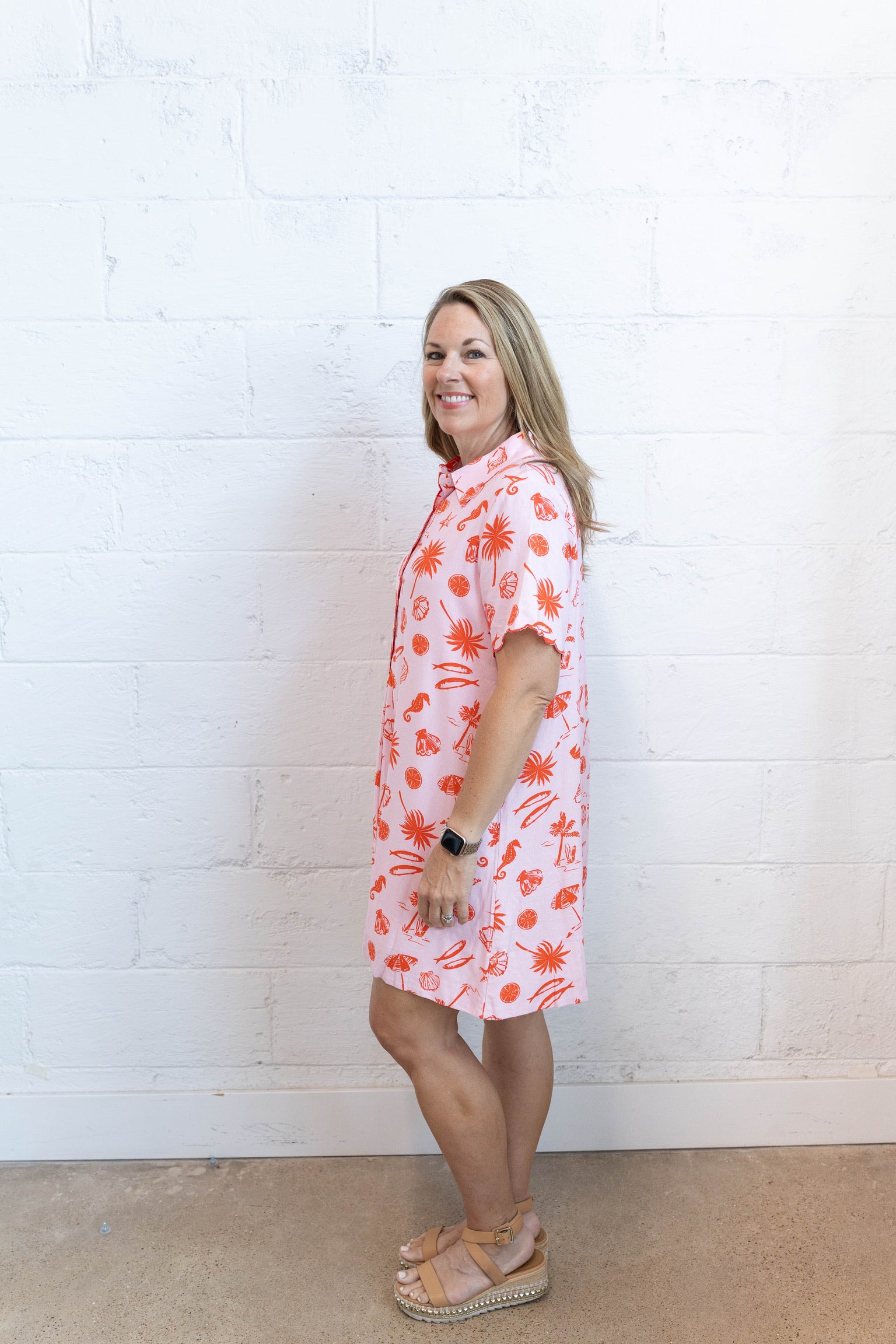 Beach Linen Shirt Dress