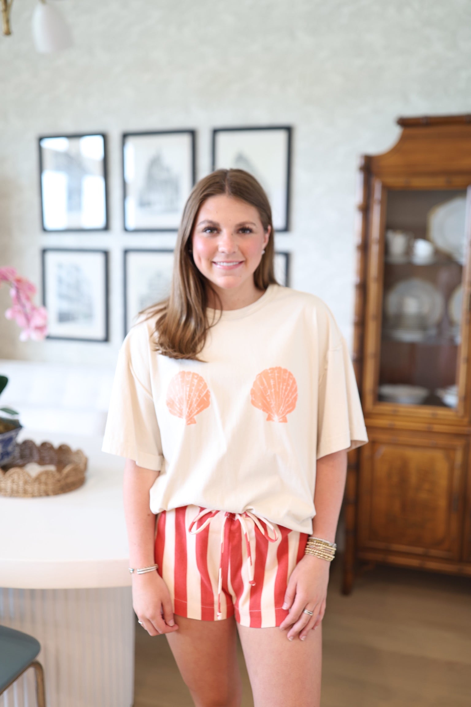 Shell Crew Oversized Tee