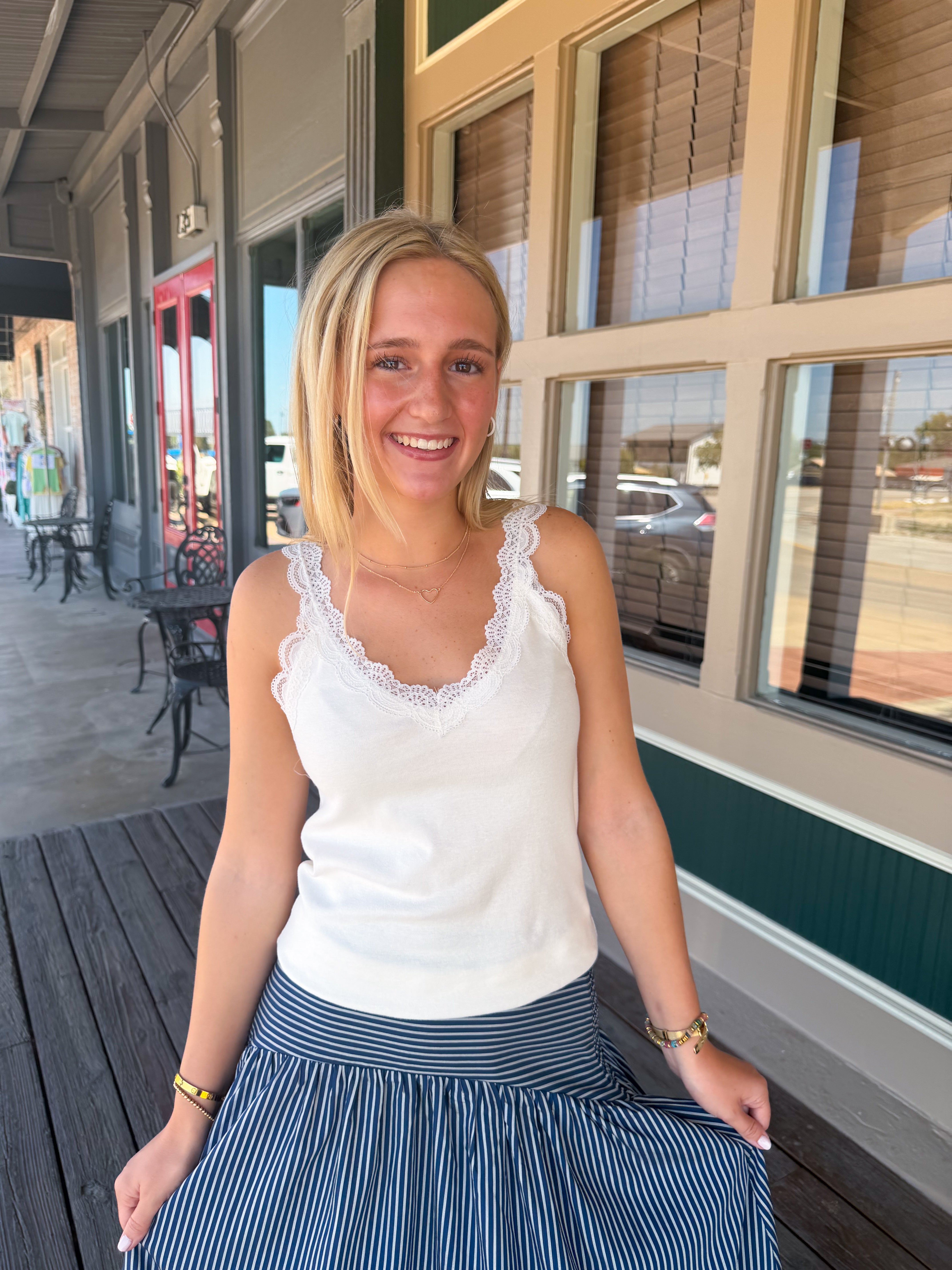 Sandstone Eve Lace Tank
