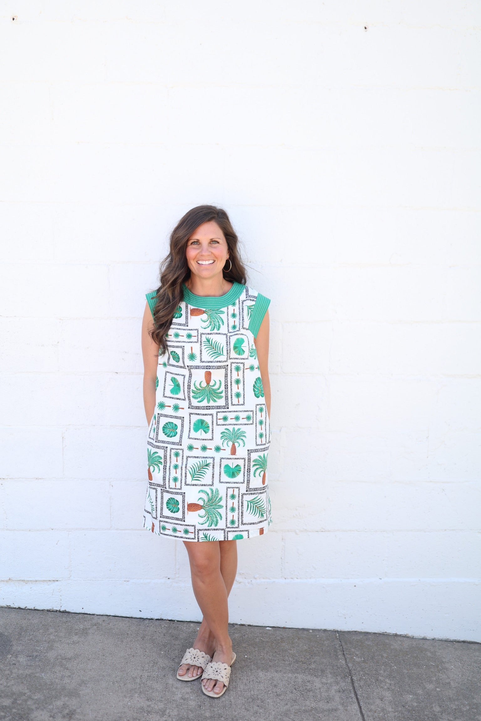 Portia Palm Mini Dress