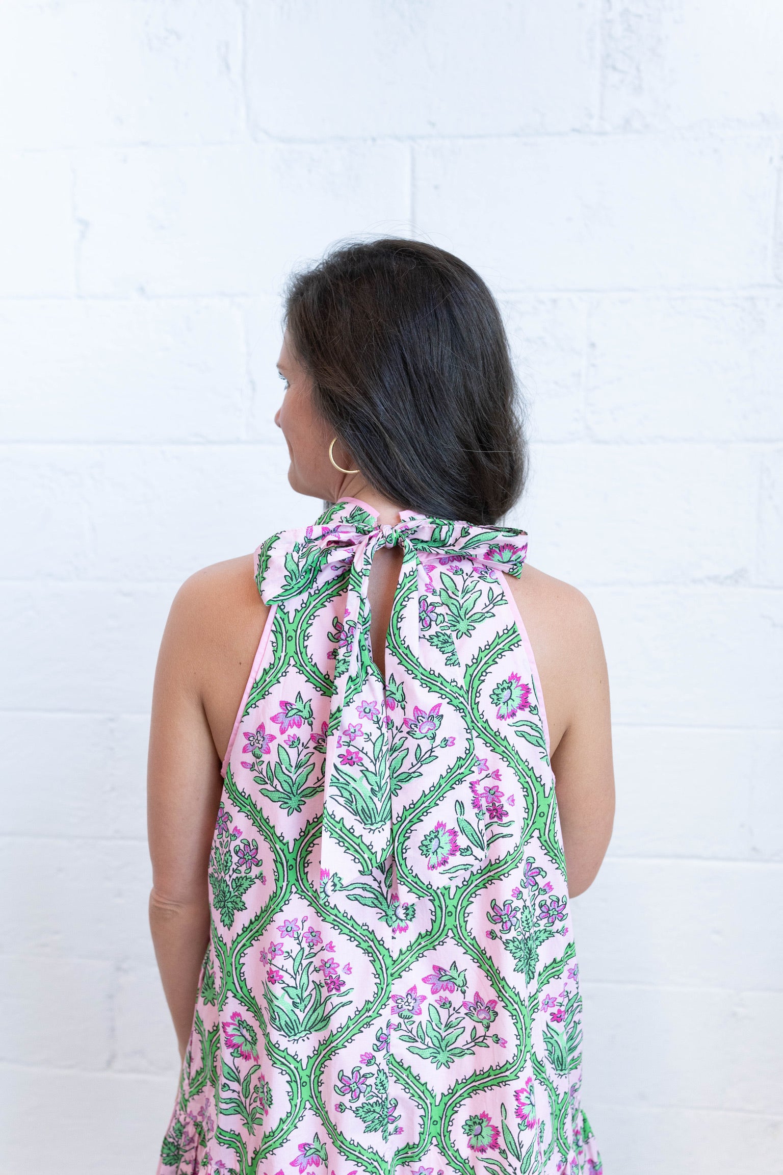 Pink Peony Mini Dress