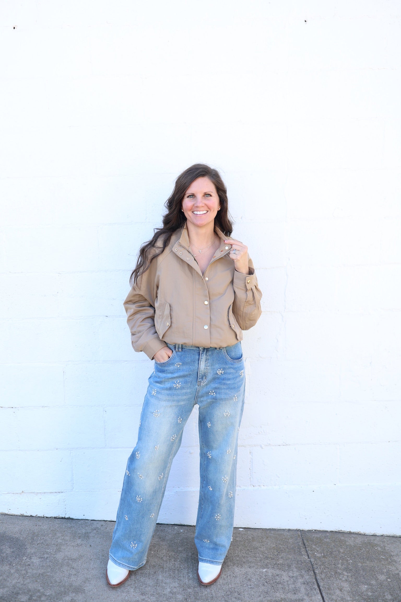 Denim Pearl Novelty Jean
