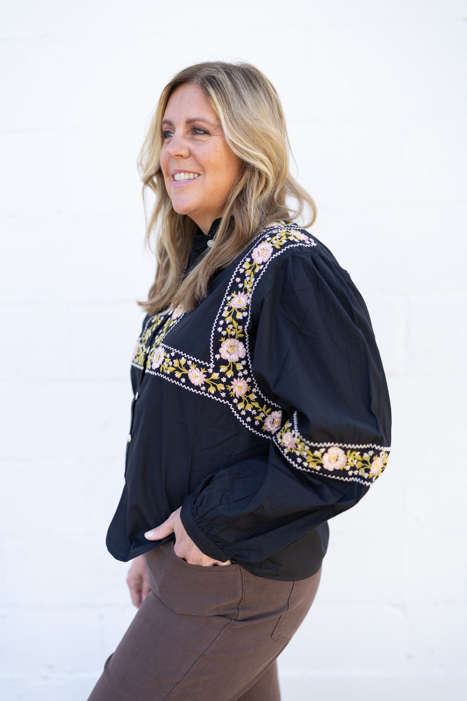 Eloise Embroidered Top